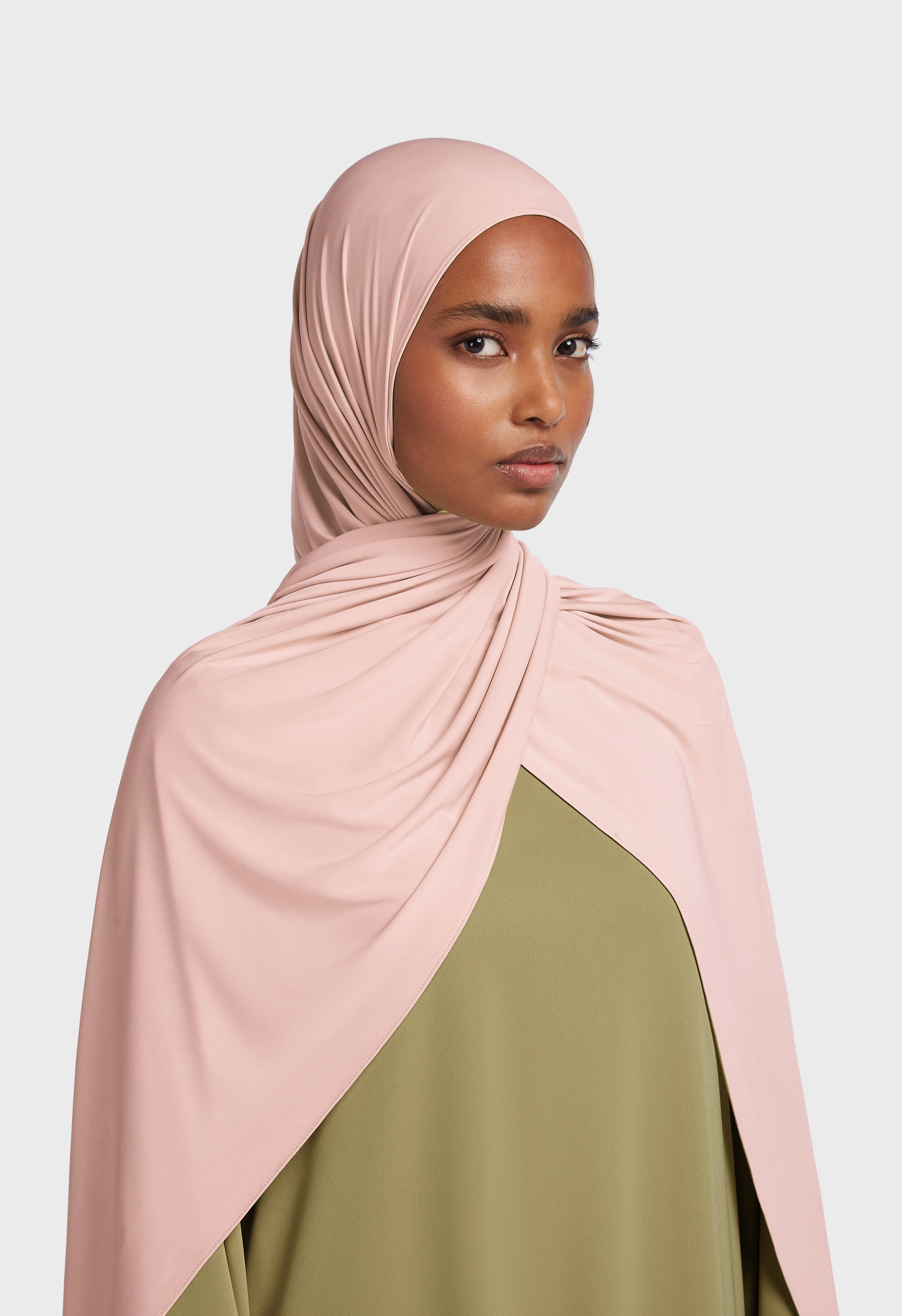Liquid Jersey Scarf | Frosted Blush