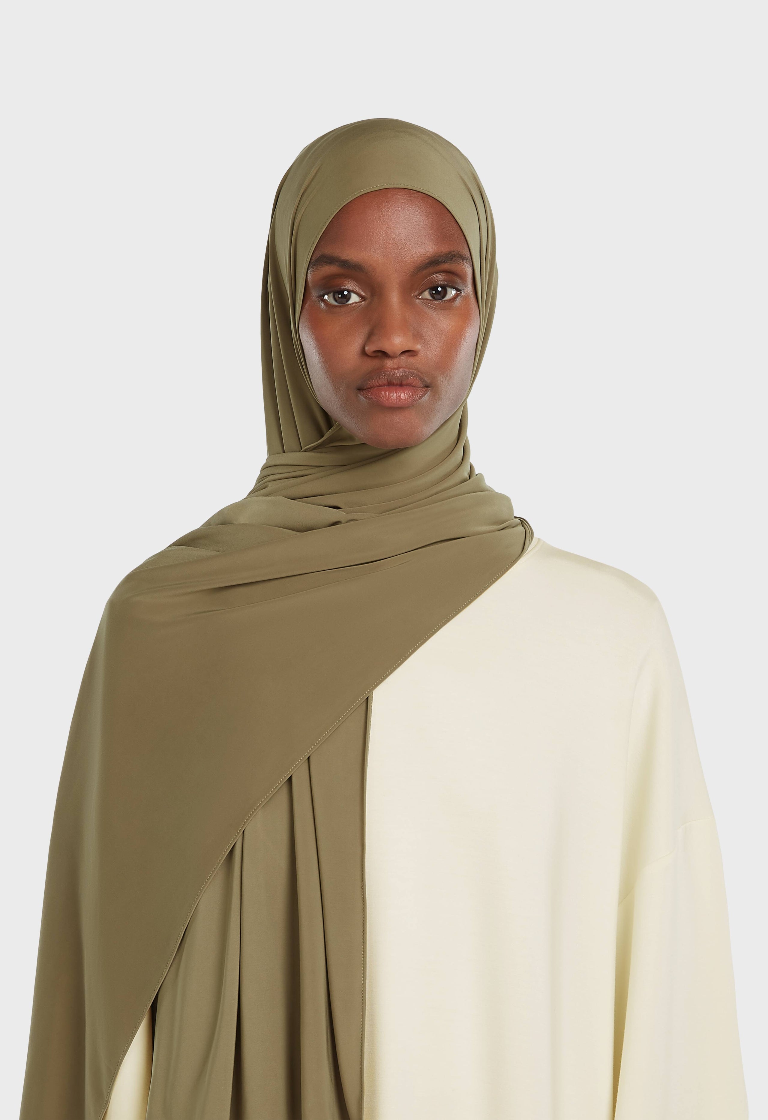 Liquid Jersey Scarf | Olive