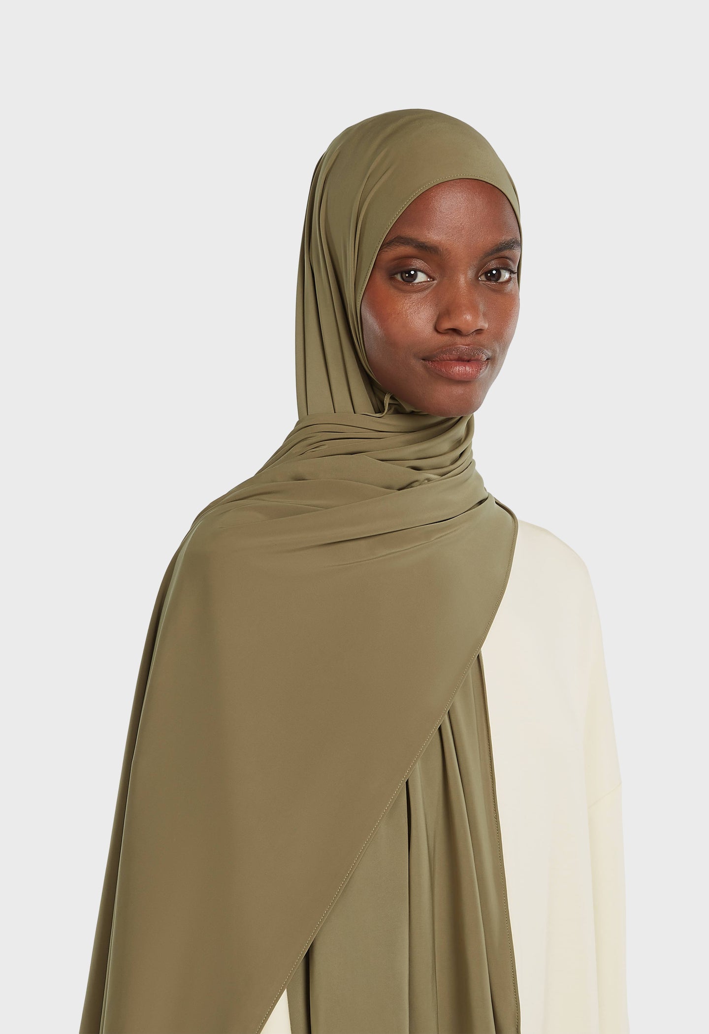 Liquid Jersey Scarf | Olive