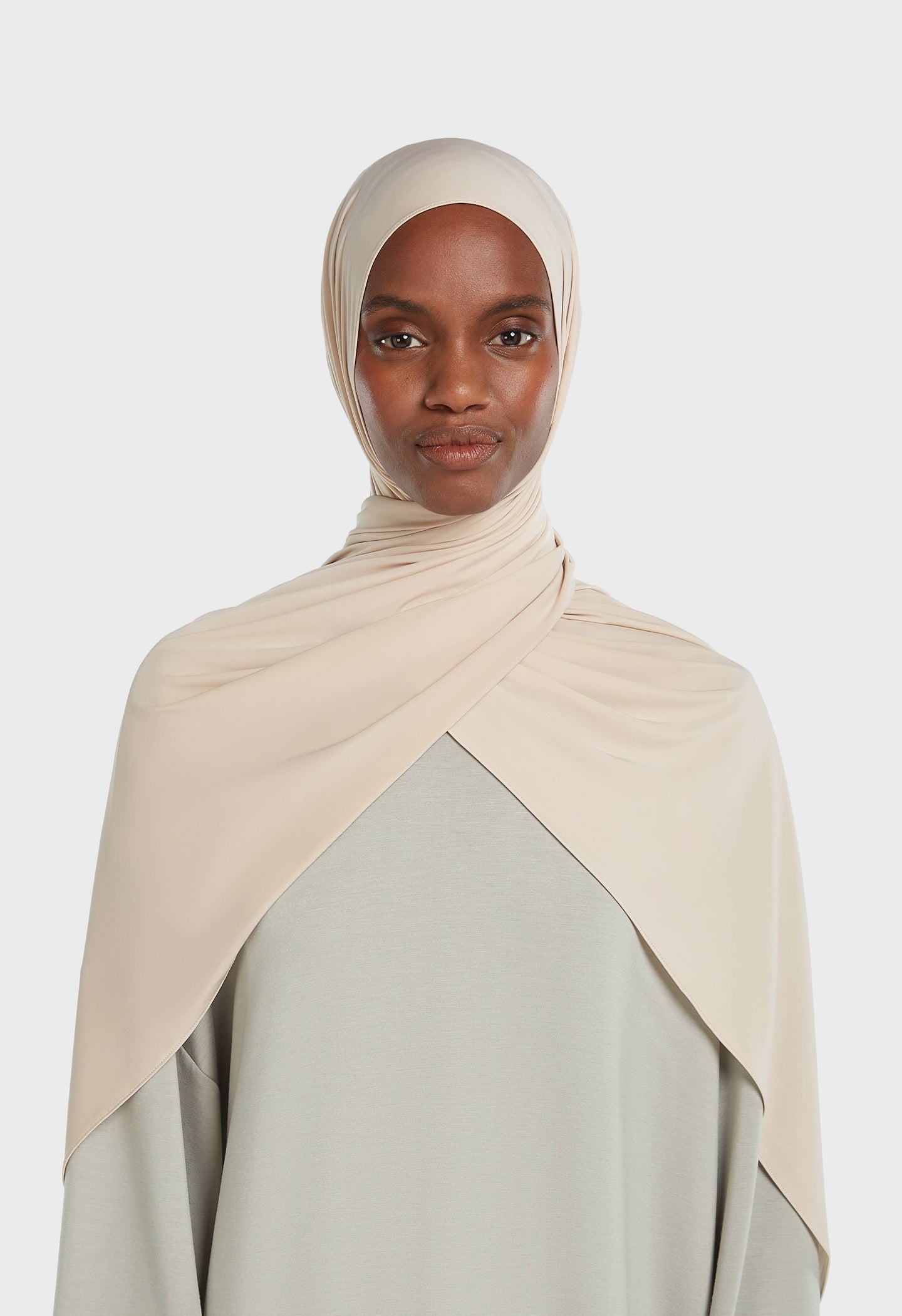 Liquid Jersey Scarf | Sand Beige