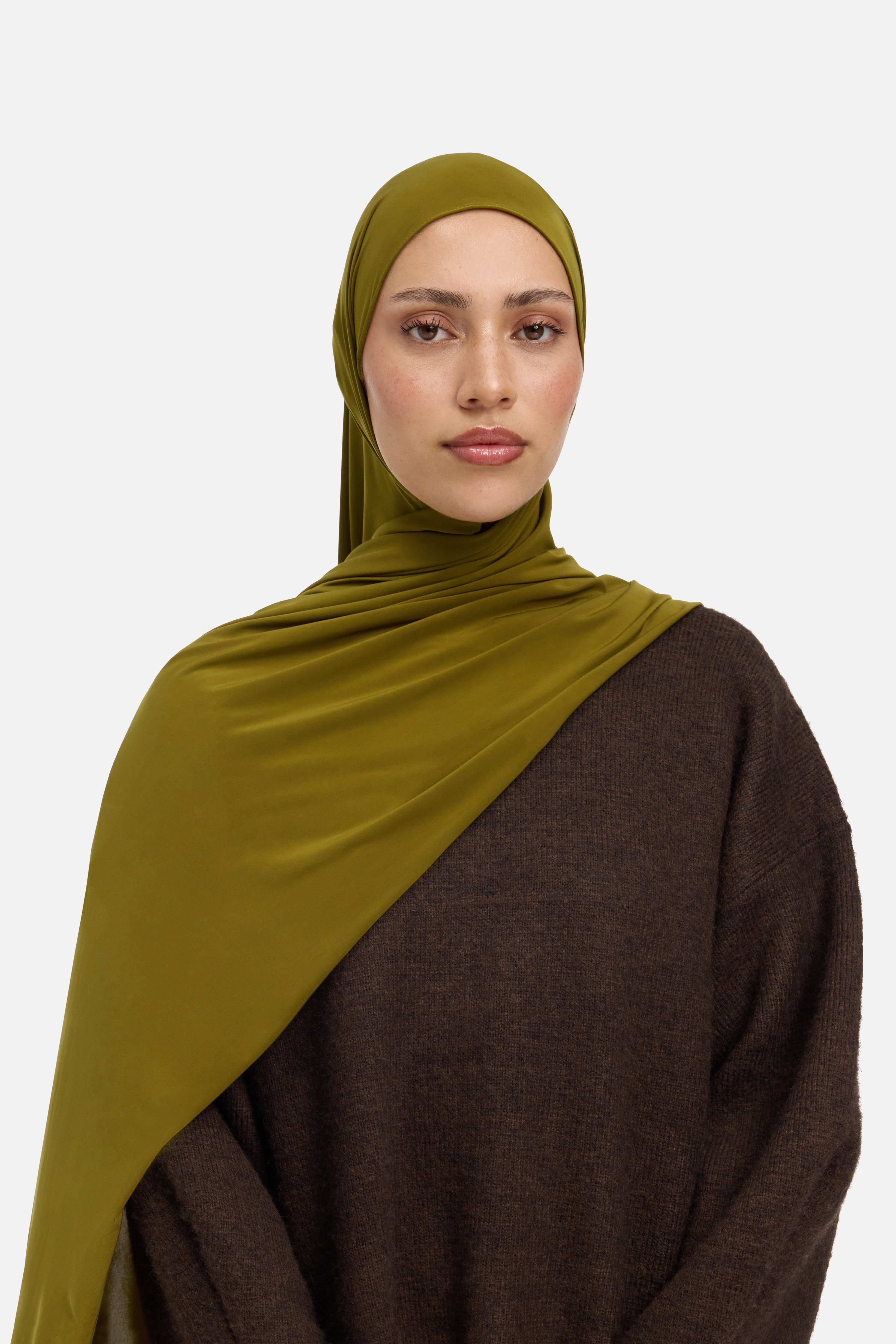 Liquid Jersey Scarf | Basil