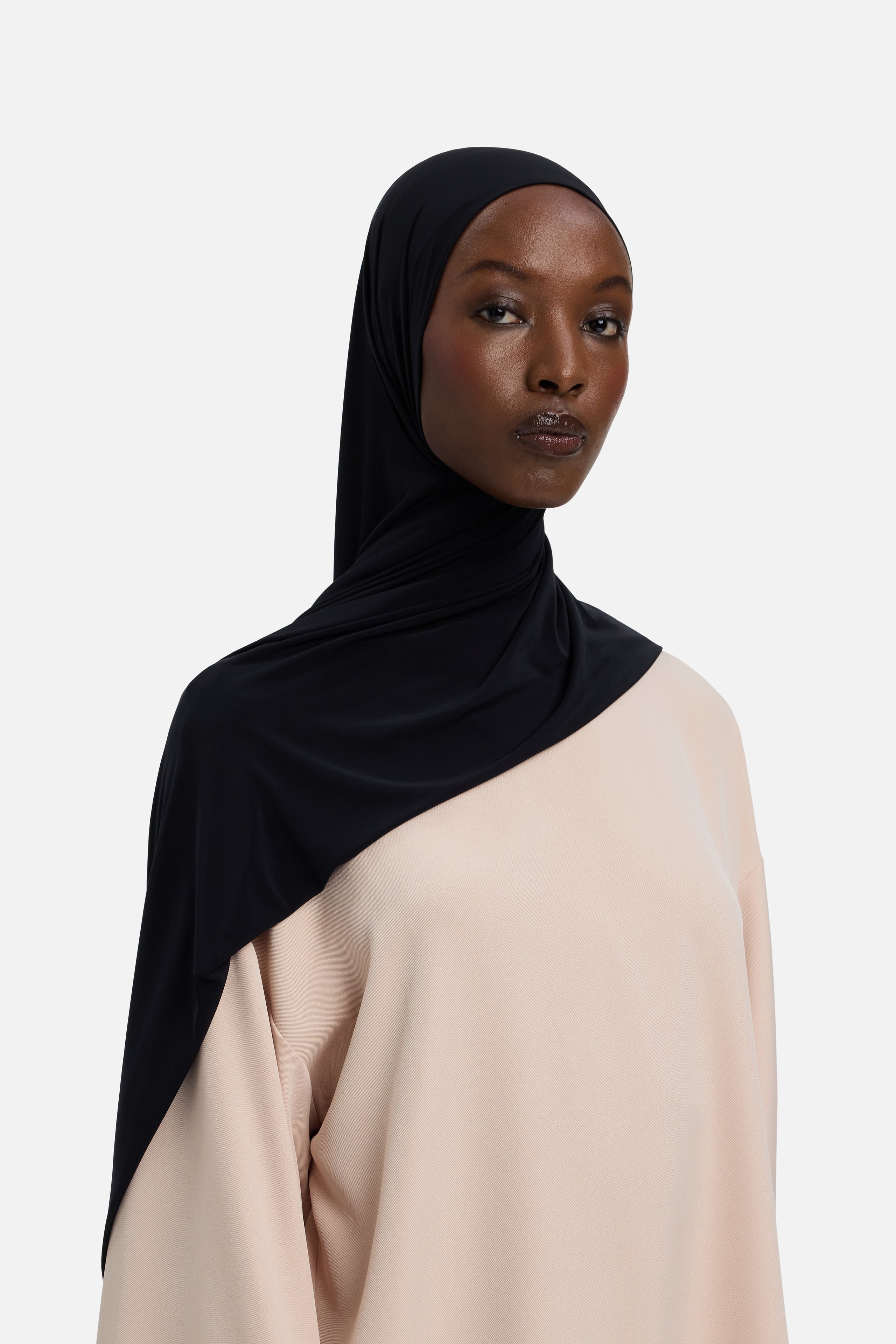 Liquid Jersey Scarf | Black