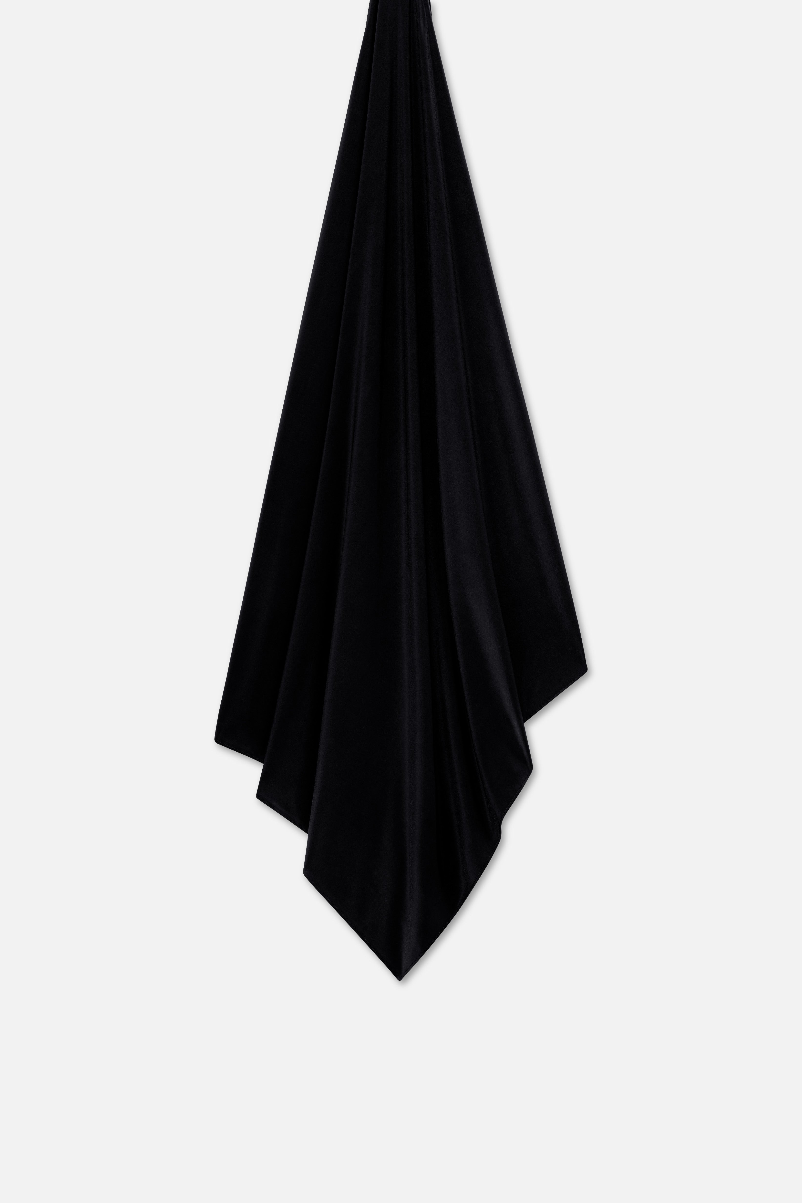Liquid Jersey Scarf | Black