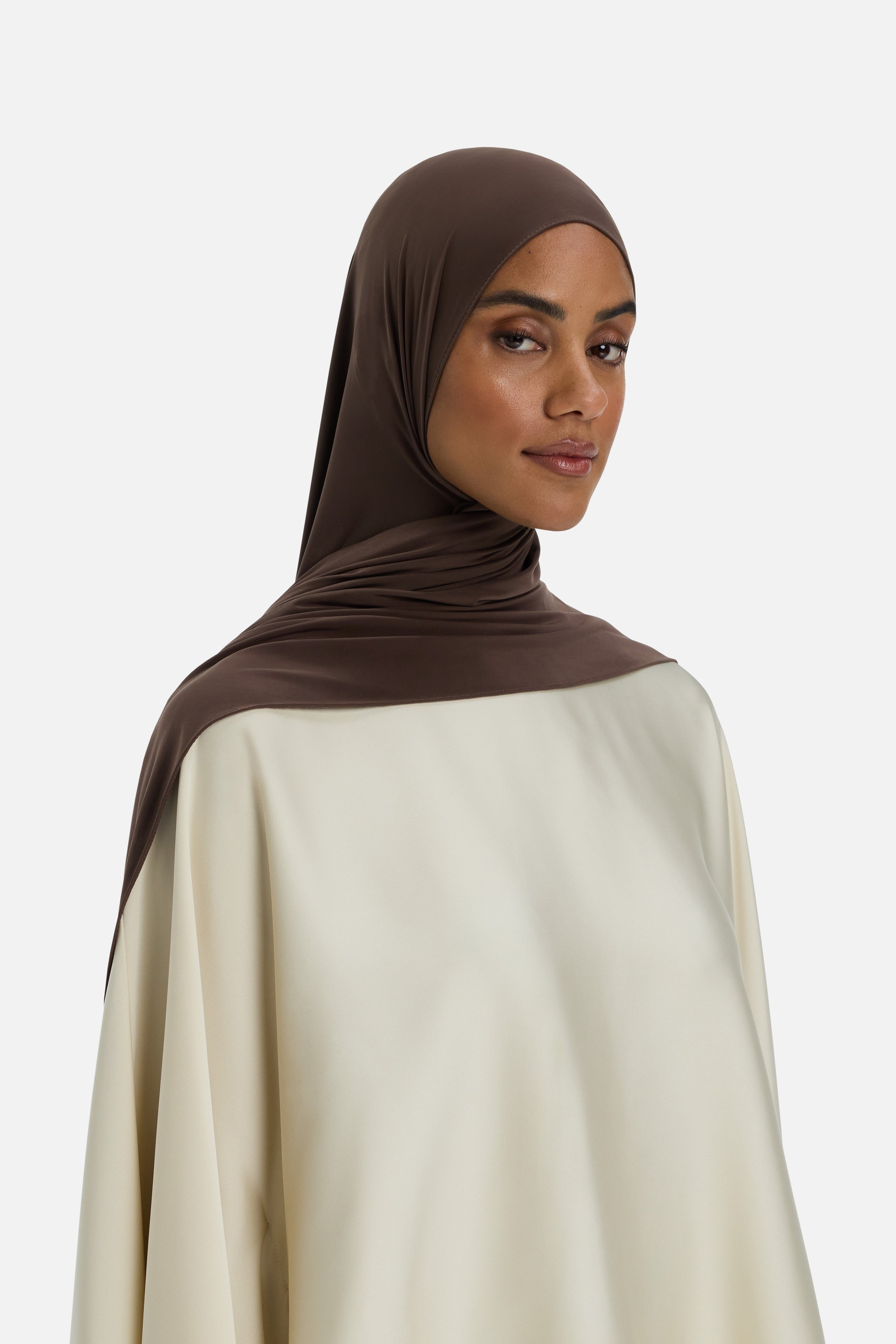 Liquid Jersey Scarf | Burnt Mocha