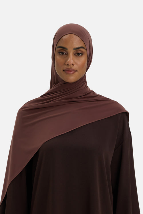 Liquid Jersey Scarf | Burnt Red