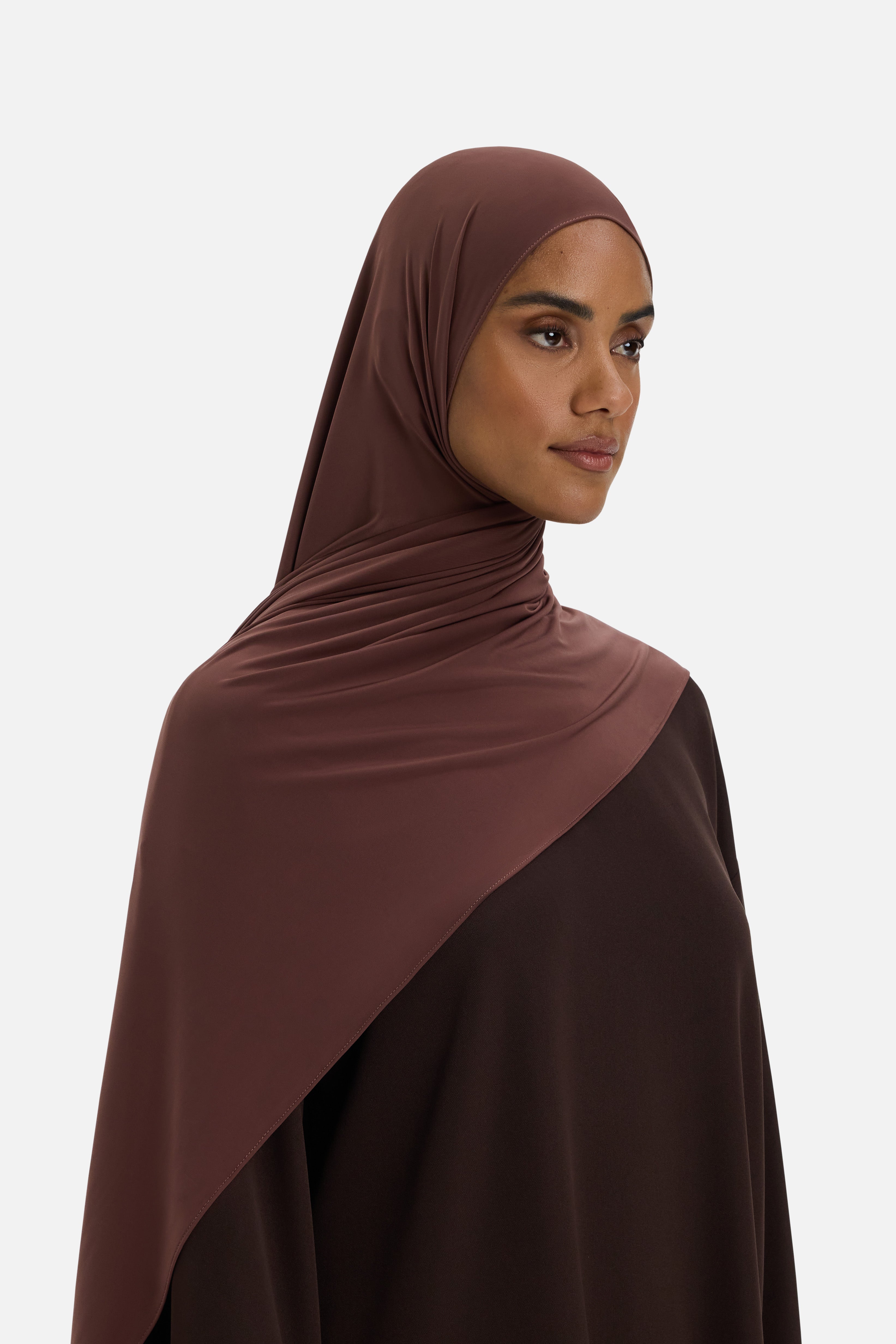 Liquid Jersey Scarf | Burnt Red