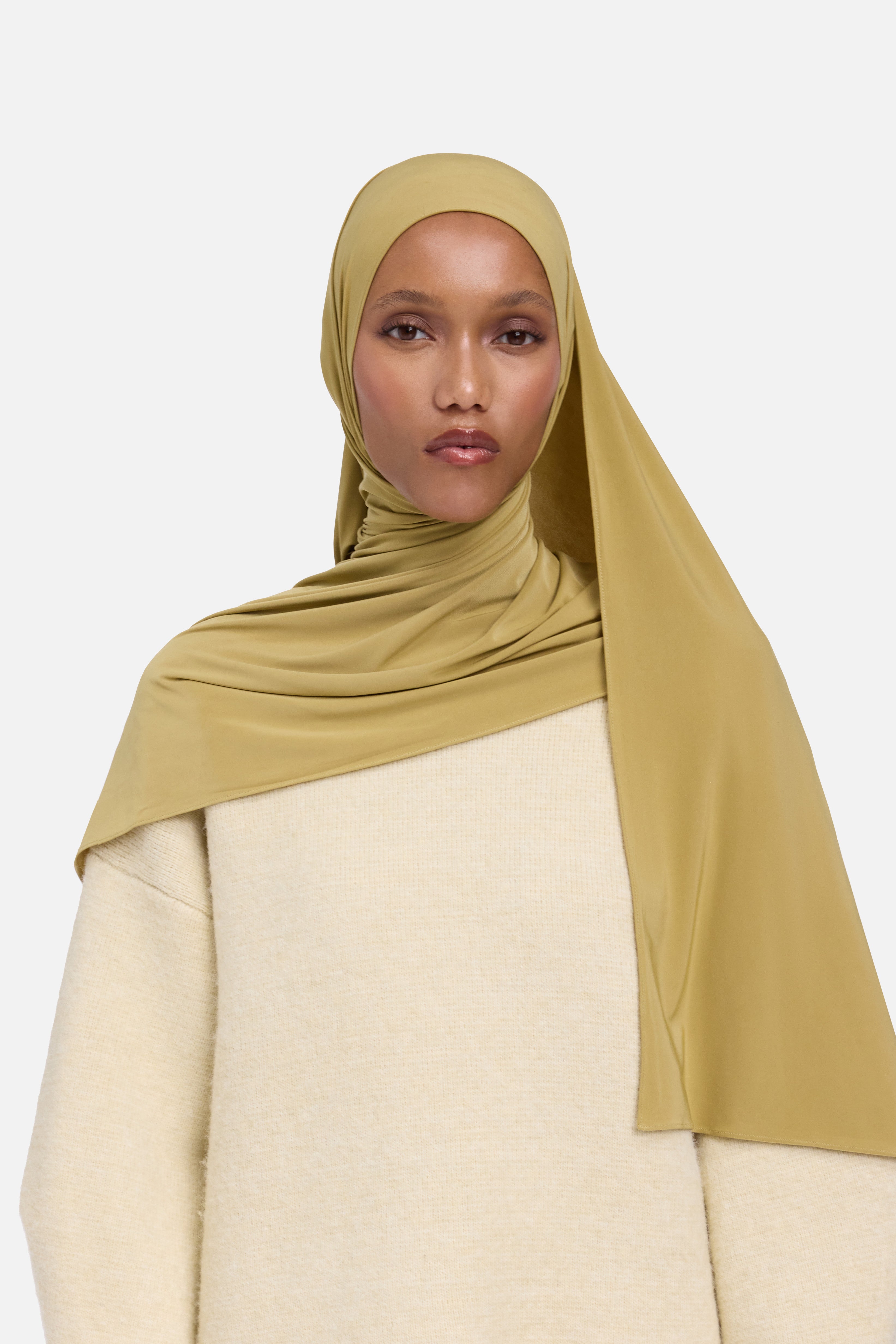 Liquid Jersey Scarf | Dark Pistachio