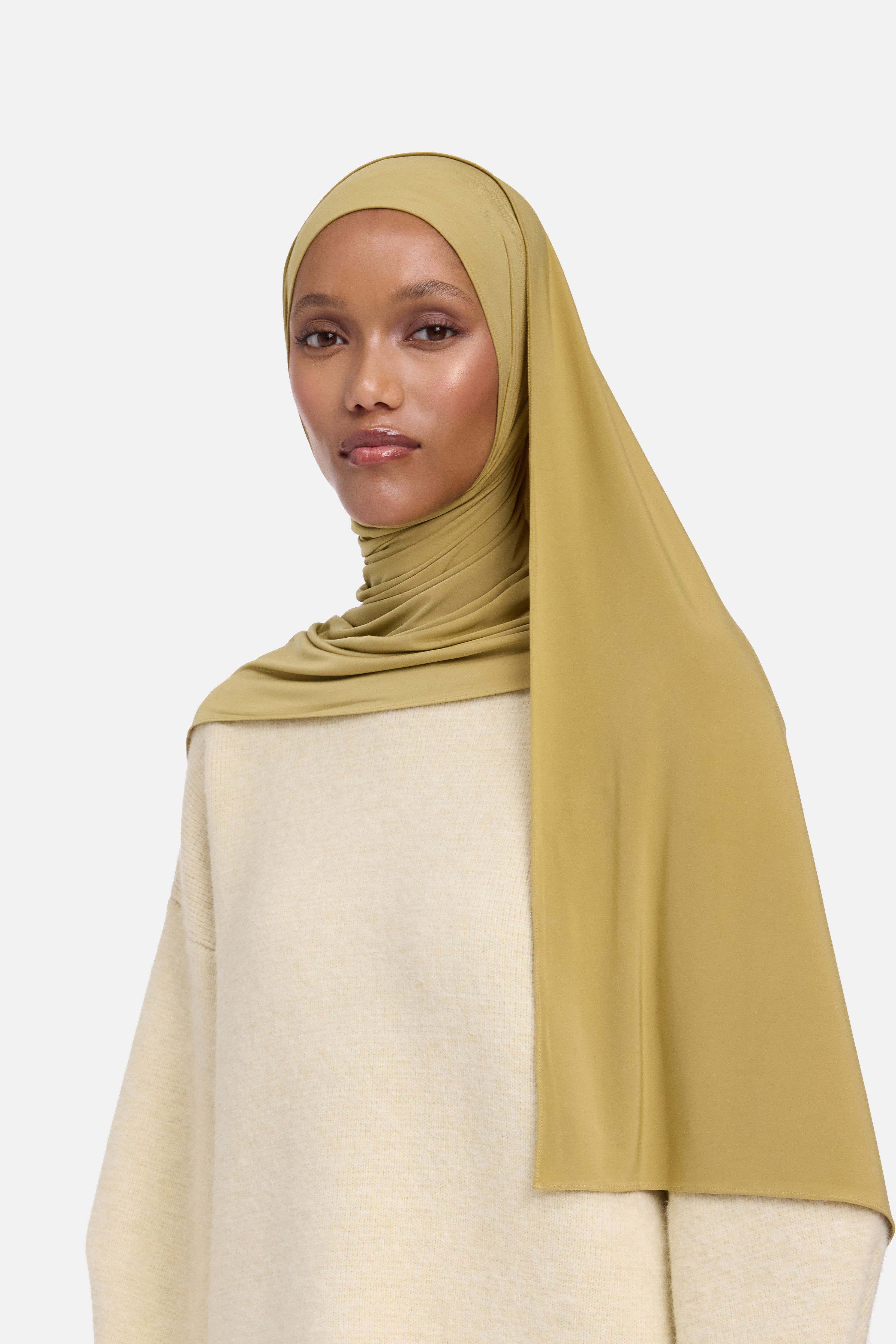 Liquid Jersey Scarf | Dark Pistachio