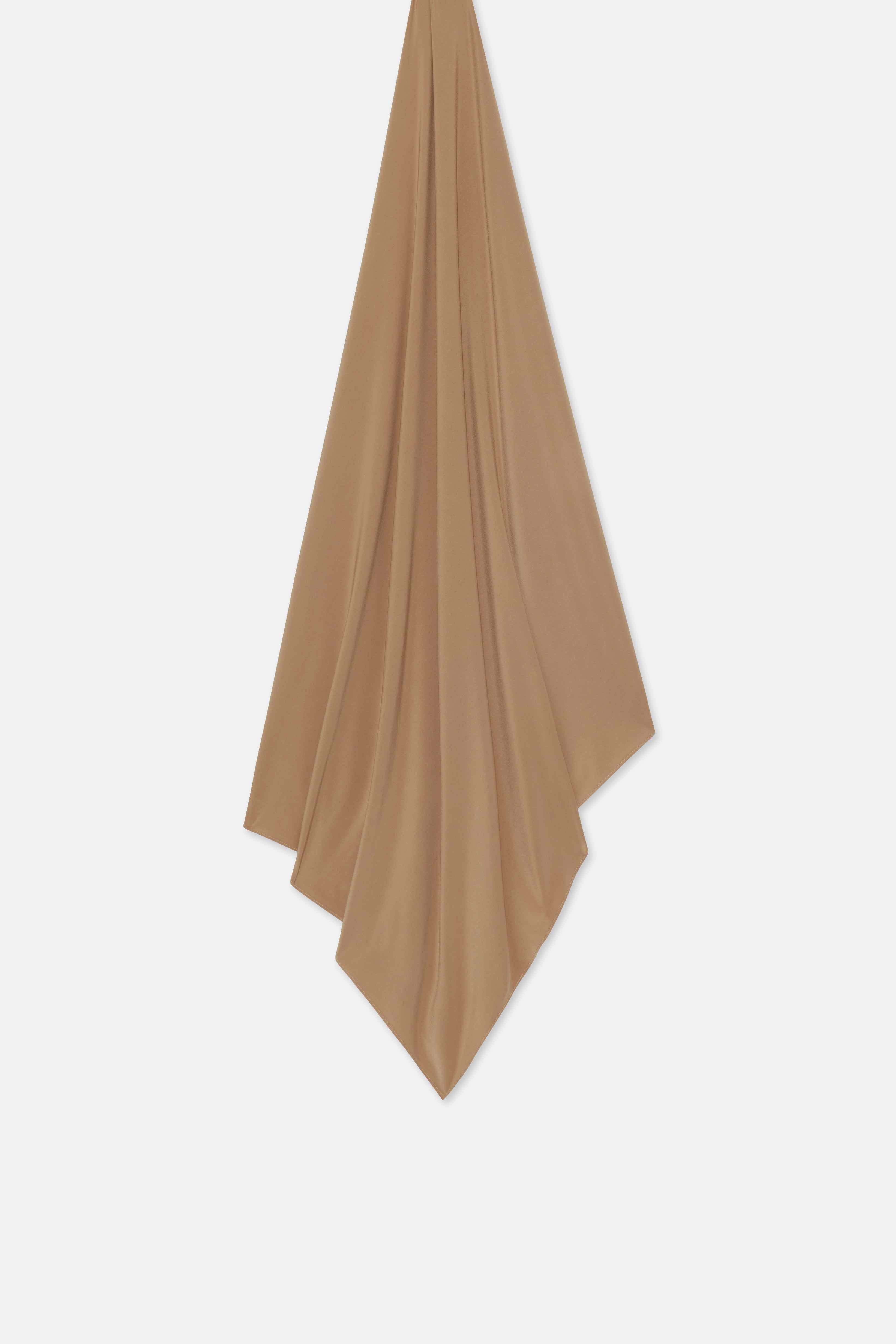 Flat lay brown MERRACHI headscarf