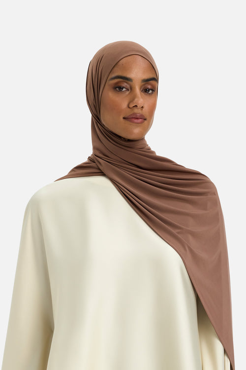 Liquid Jersey Scarf | Espresso Earth
