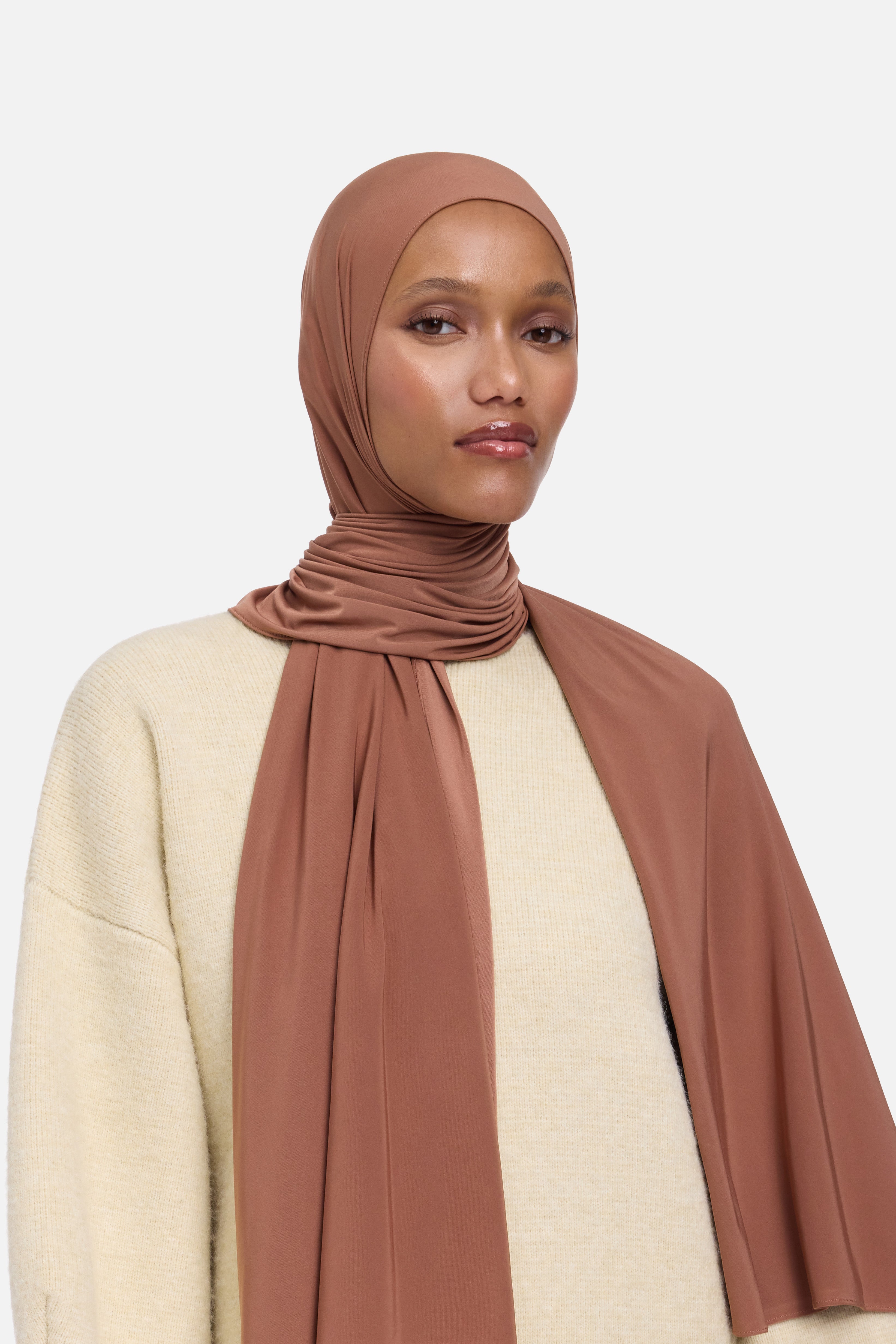 Liquid Jersey Scarf | Fig