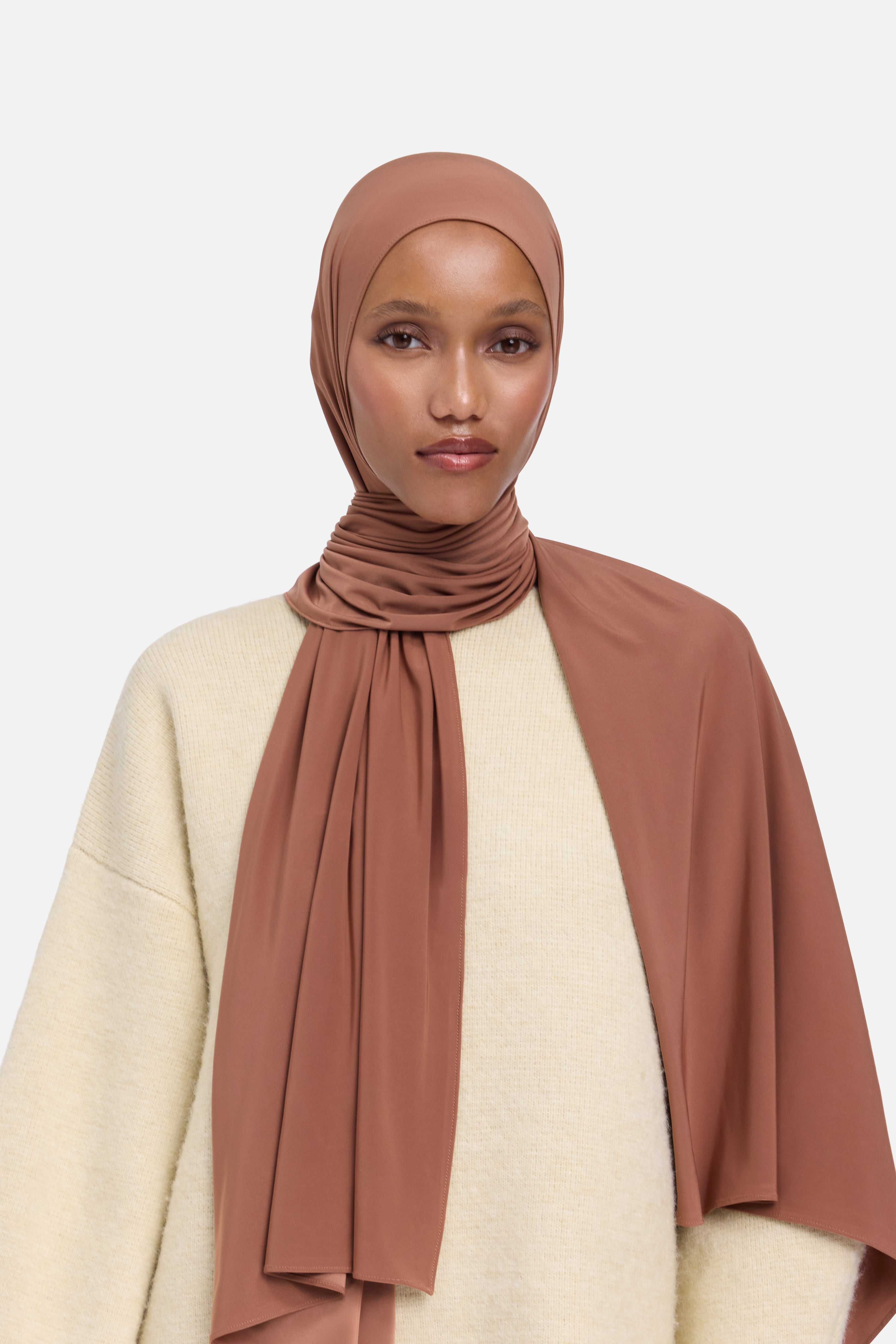 Liquid Jersey Scarf | Fig