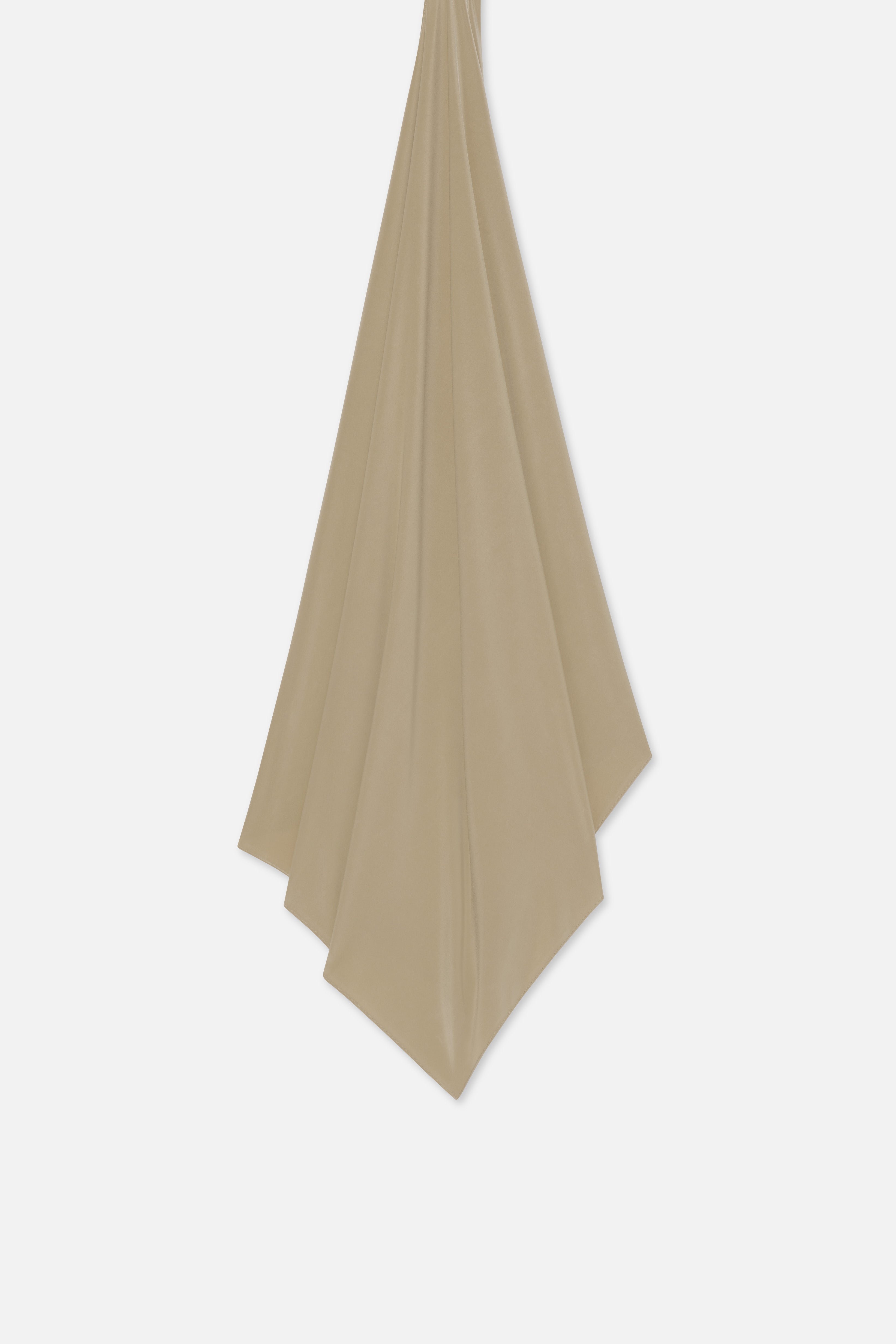 Liquid Jersey Scarf | Light Khaki