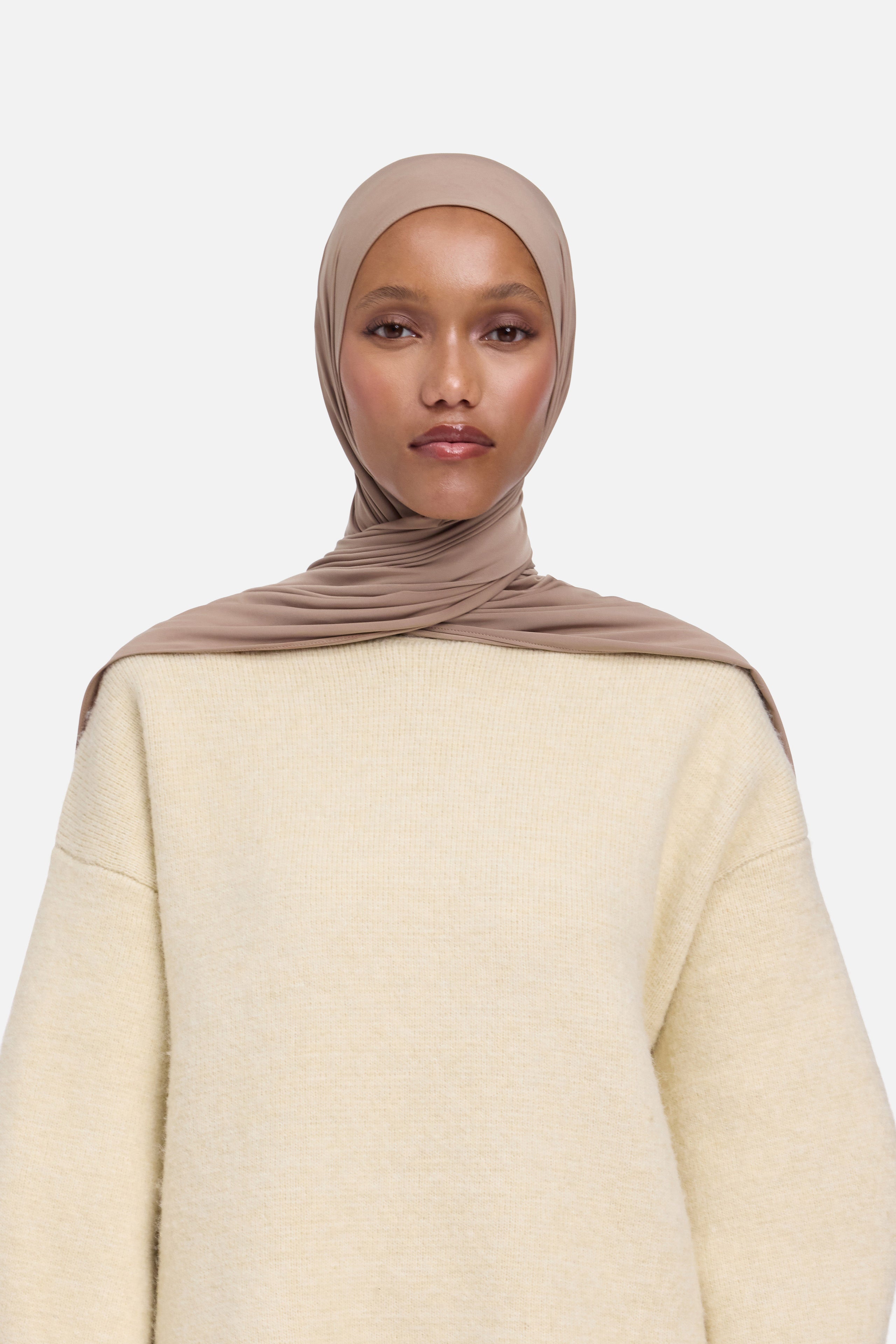 Liquid Jersey Scarf | Light Plum