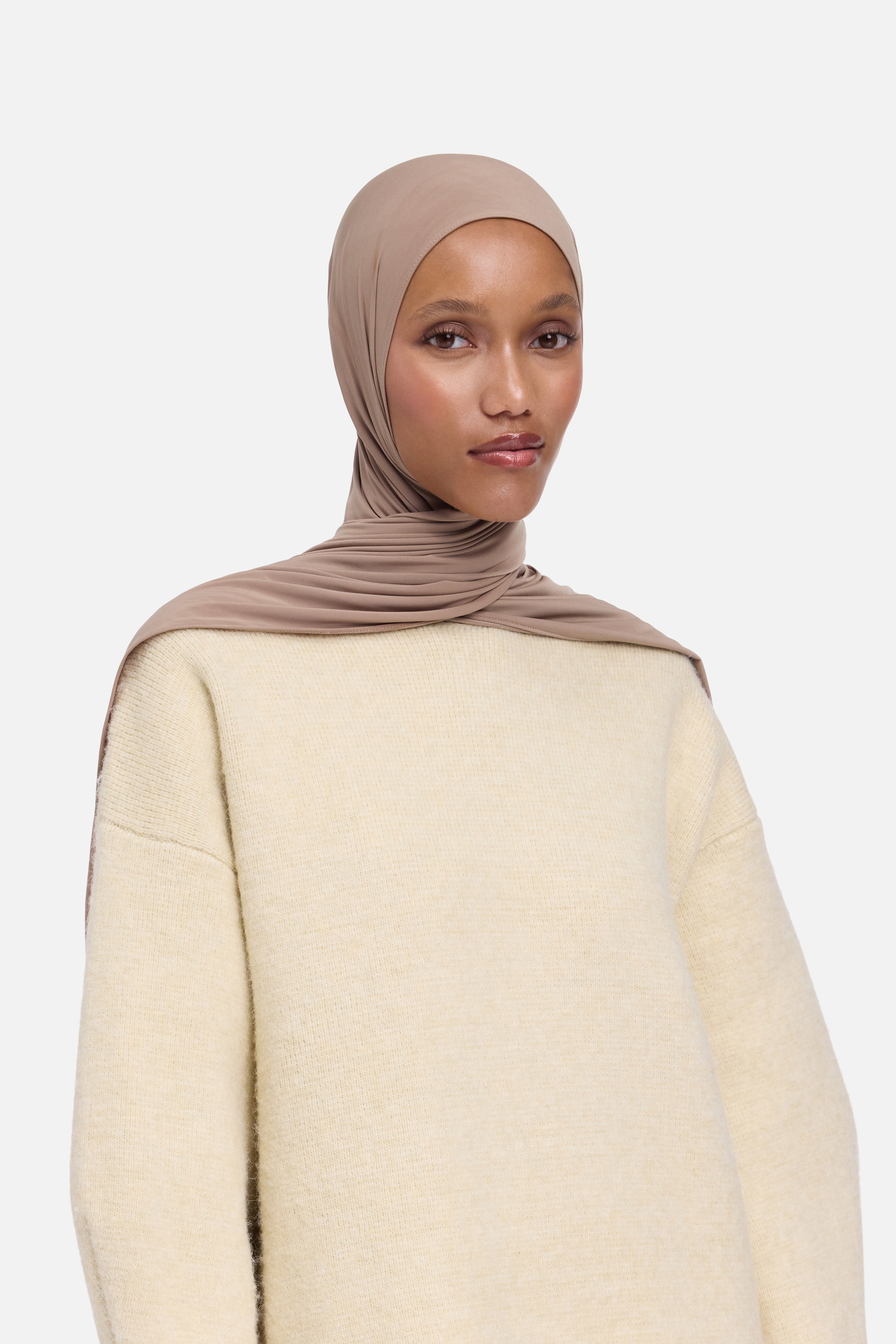 Liquid Jersey Scarf | Light Plum