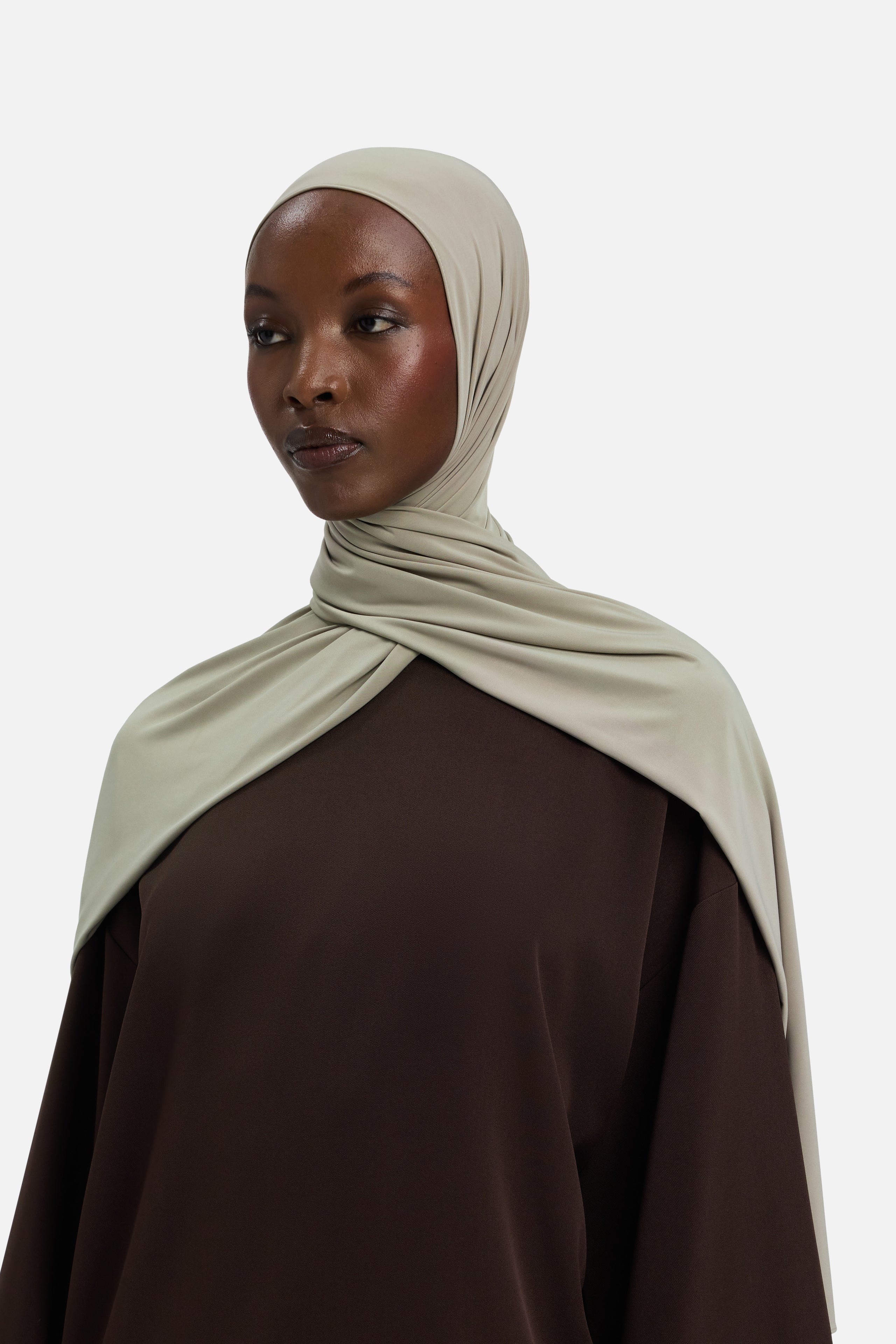 Liquid Jersey Scarf | Mink