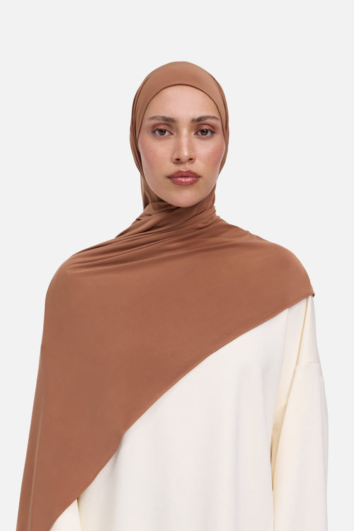 Liquid Jersey Scarf | Red Copper