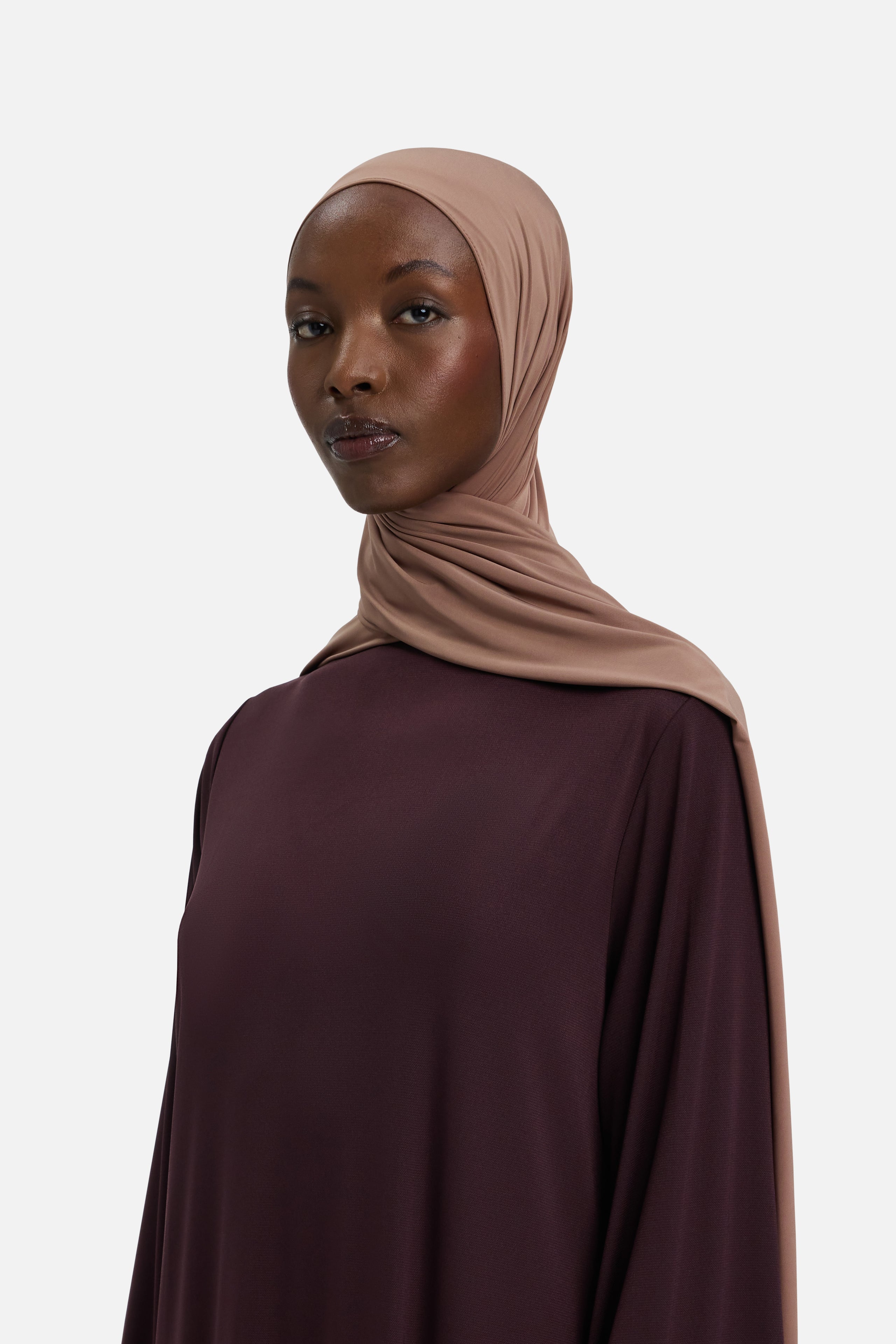 Liquid Jersey Scarf | Soft Bordeaux