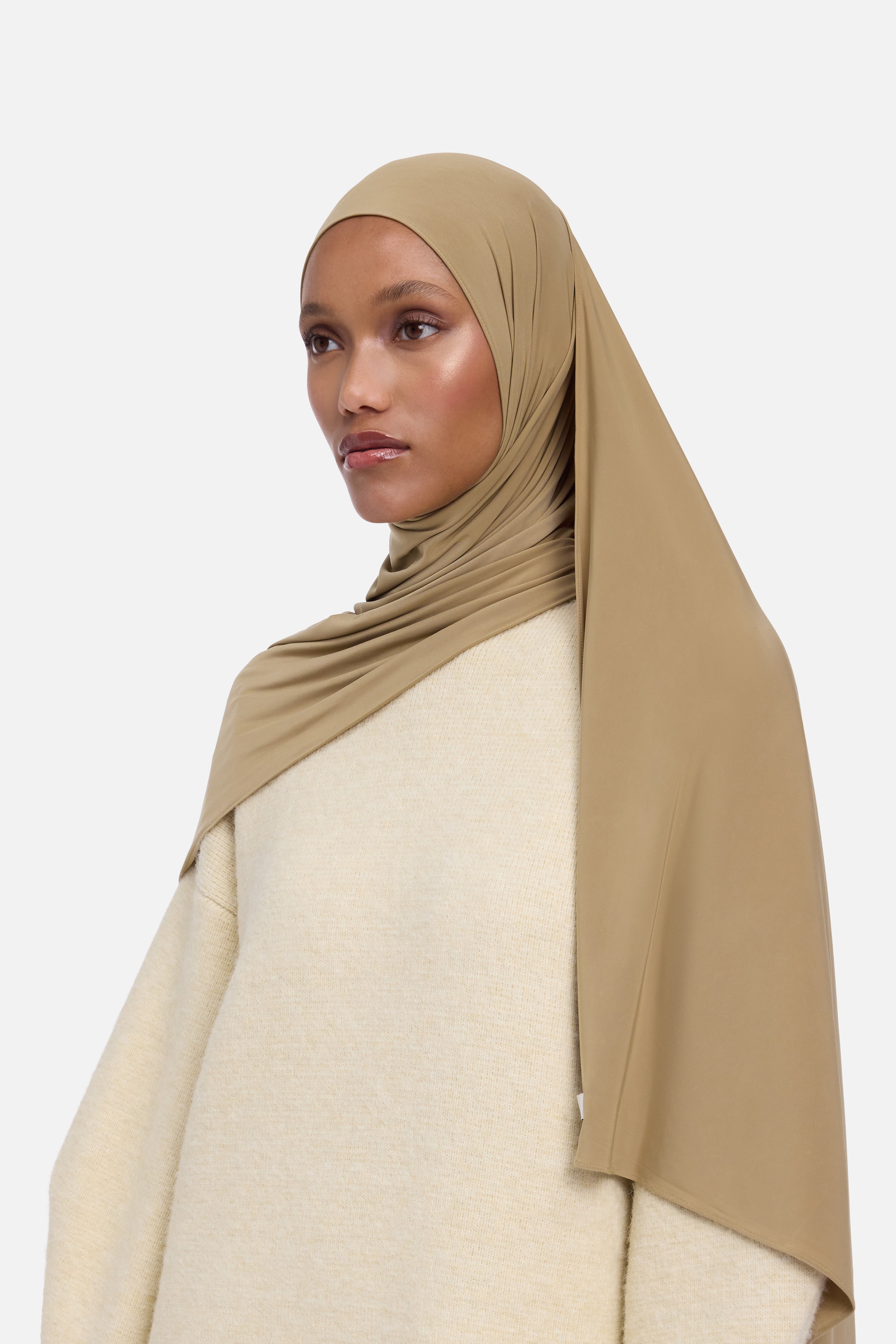 Liquid Jersey Scarf | Toffee