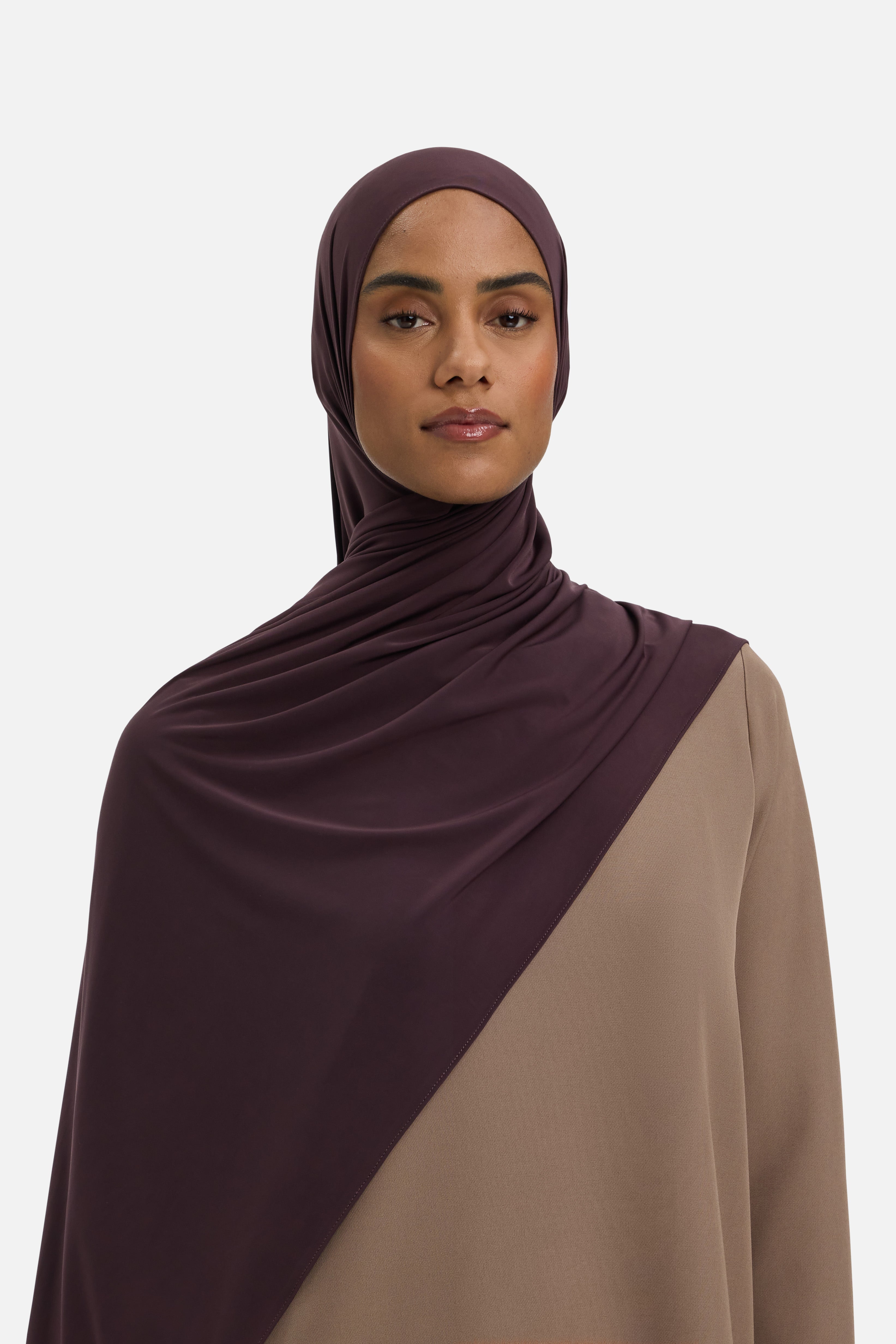 Liquid Jersey Scarf | Soft Khaki | MERRACHI