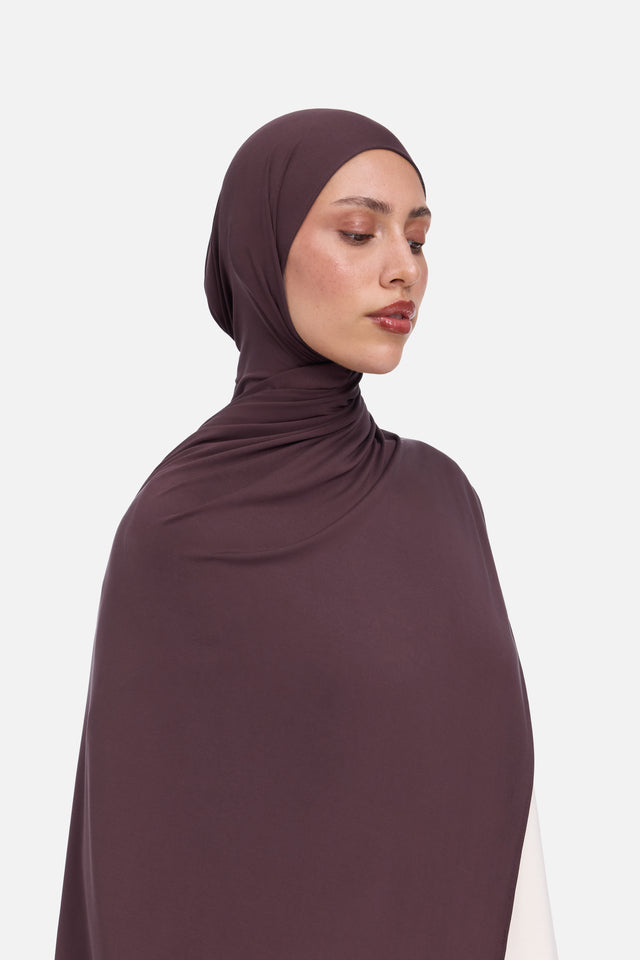 Liquid Jersey Scarf | Vintage Purple