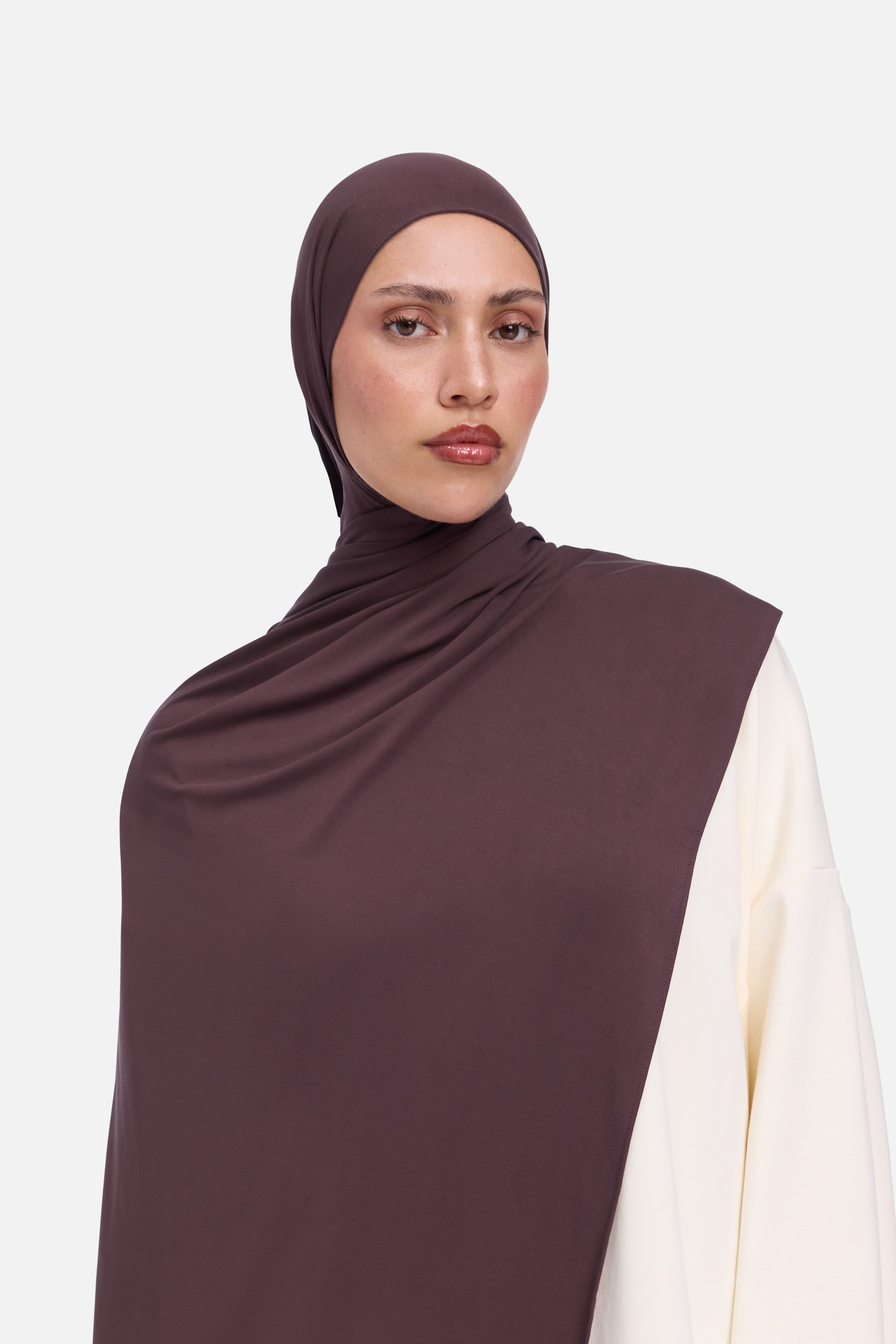 Liquid Jersey Scarf | Vintage Purple