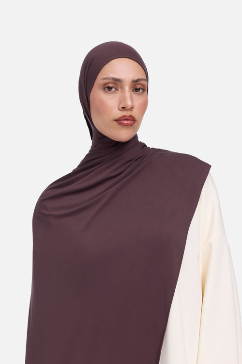 Liquid Jersey Scarf | Vintage Purple