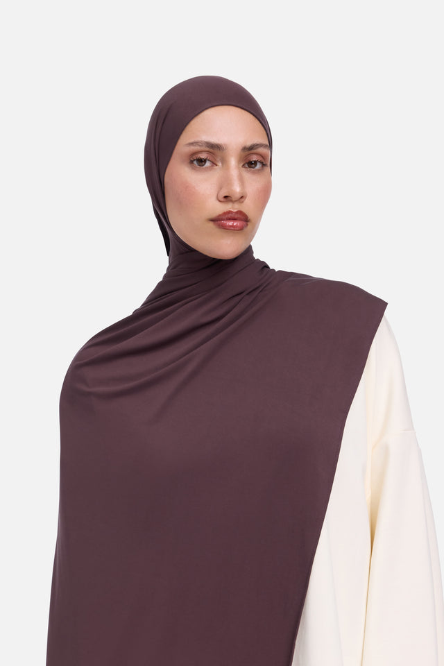 Liquid Jersey Scarf | Vintage Purple