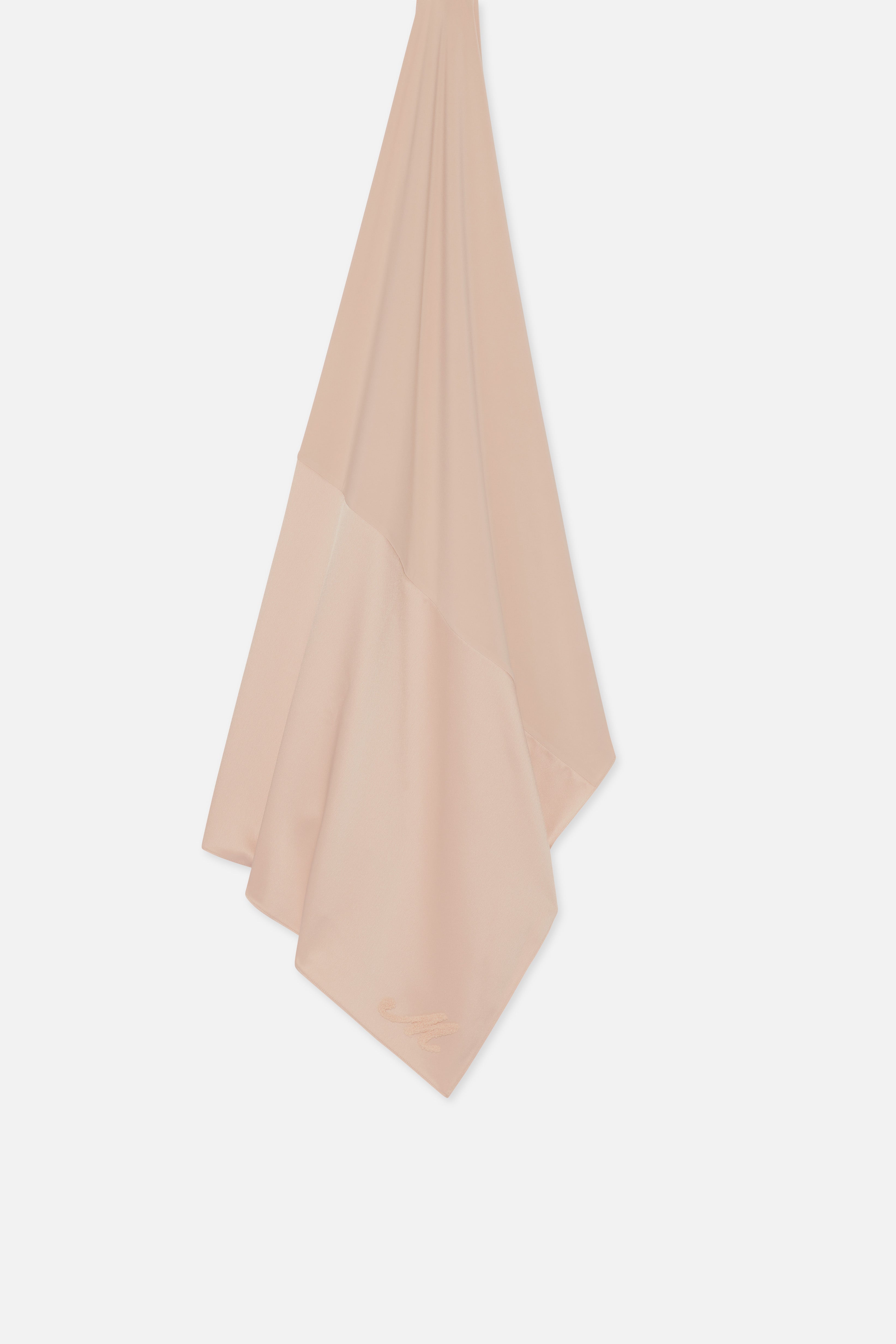 Logo Satin Edge Scarf Premium | Dark Rose