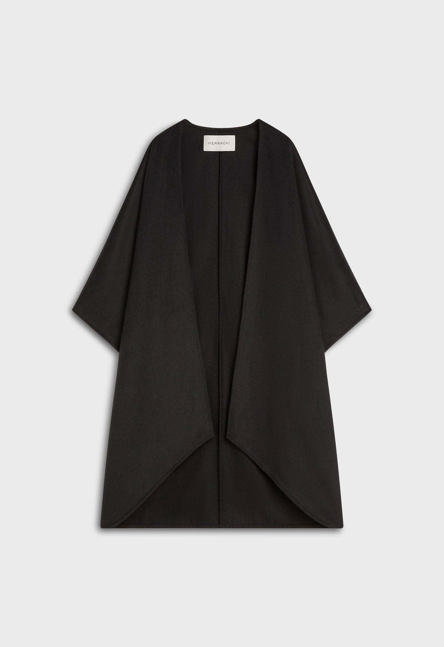 Long Poncho | Black