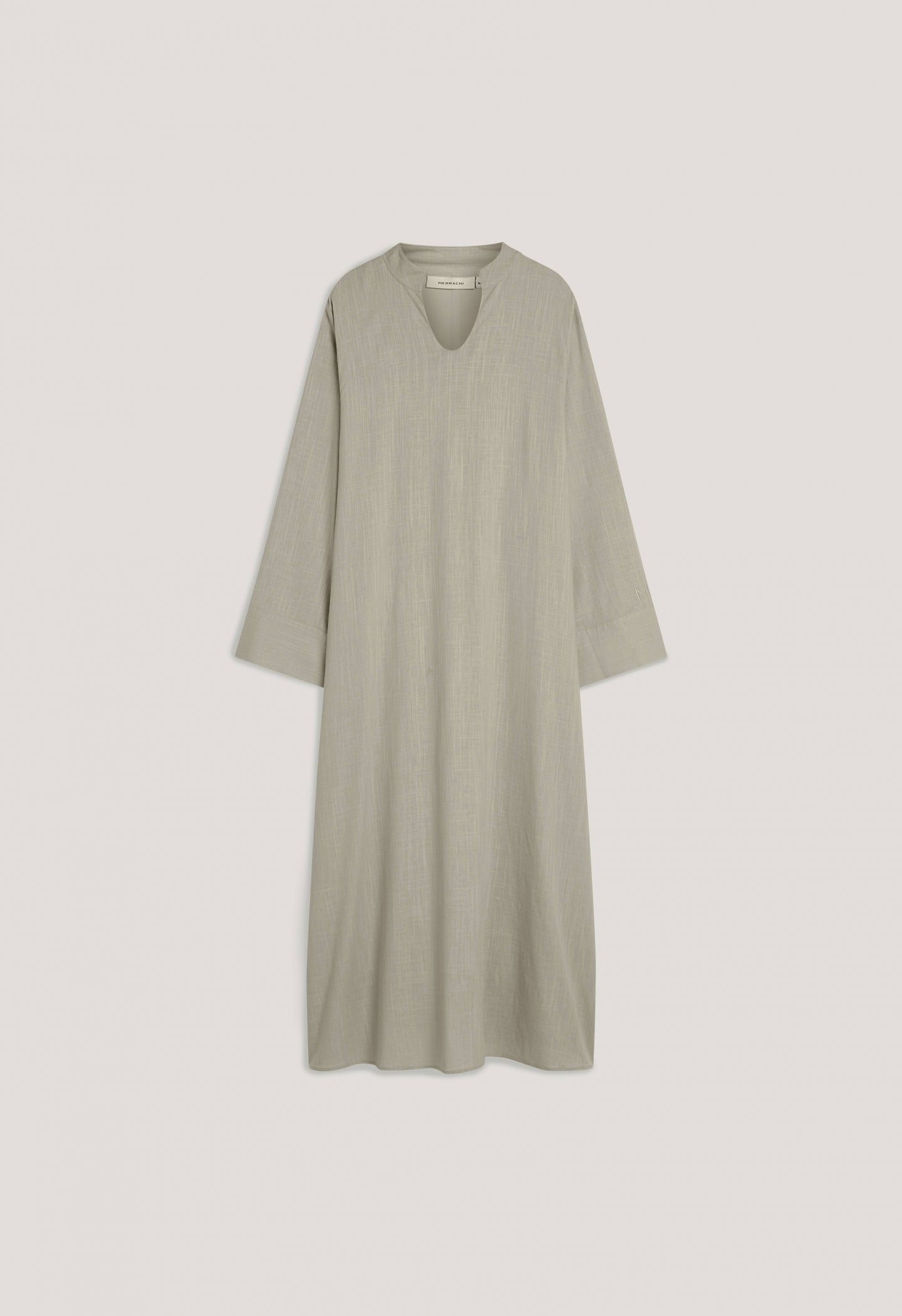 Loose Linen Dress | Light Sage