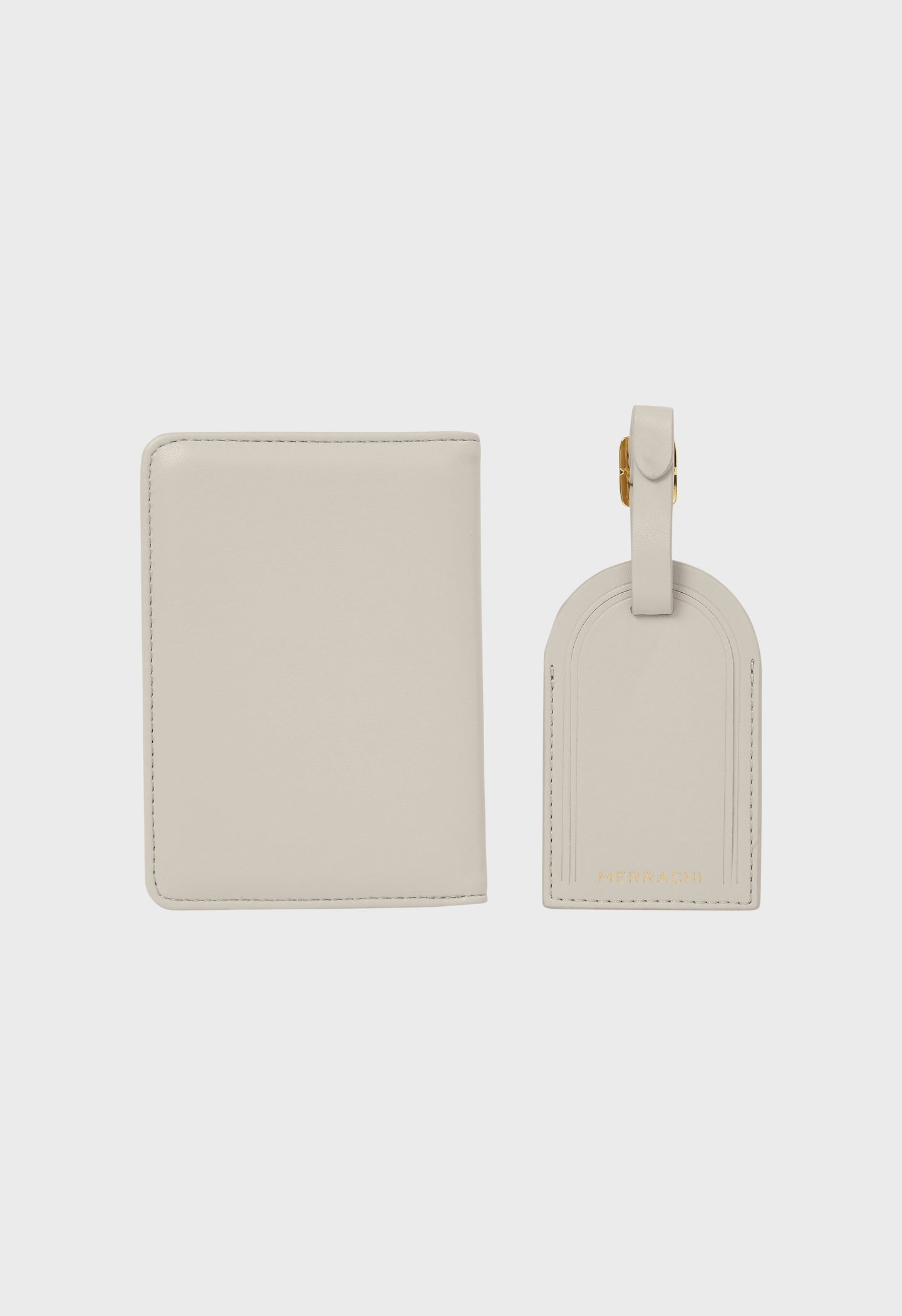 Passport Holder and Luggage Label | Moon Grey