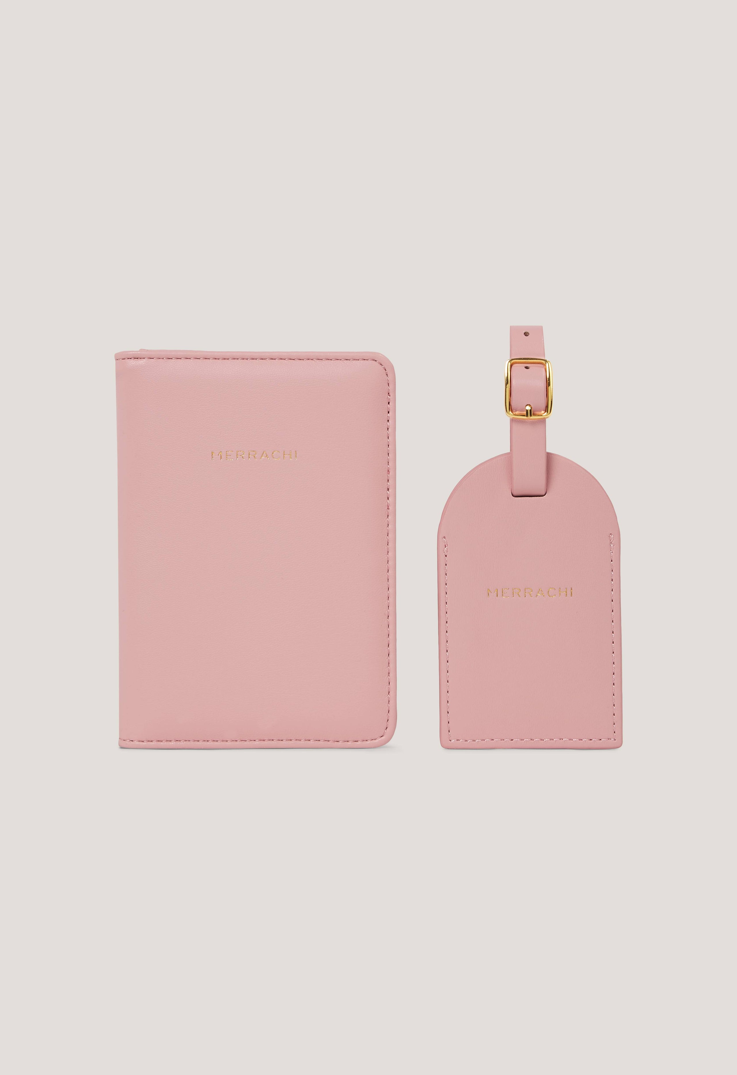 Passport Holder and Luggage Label | Rose Dust