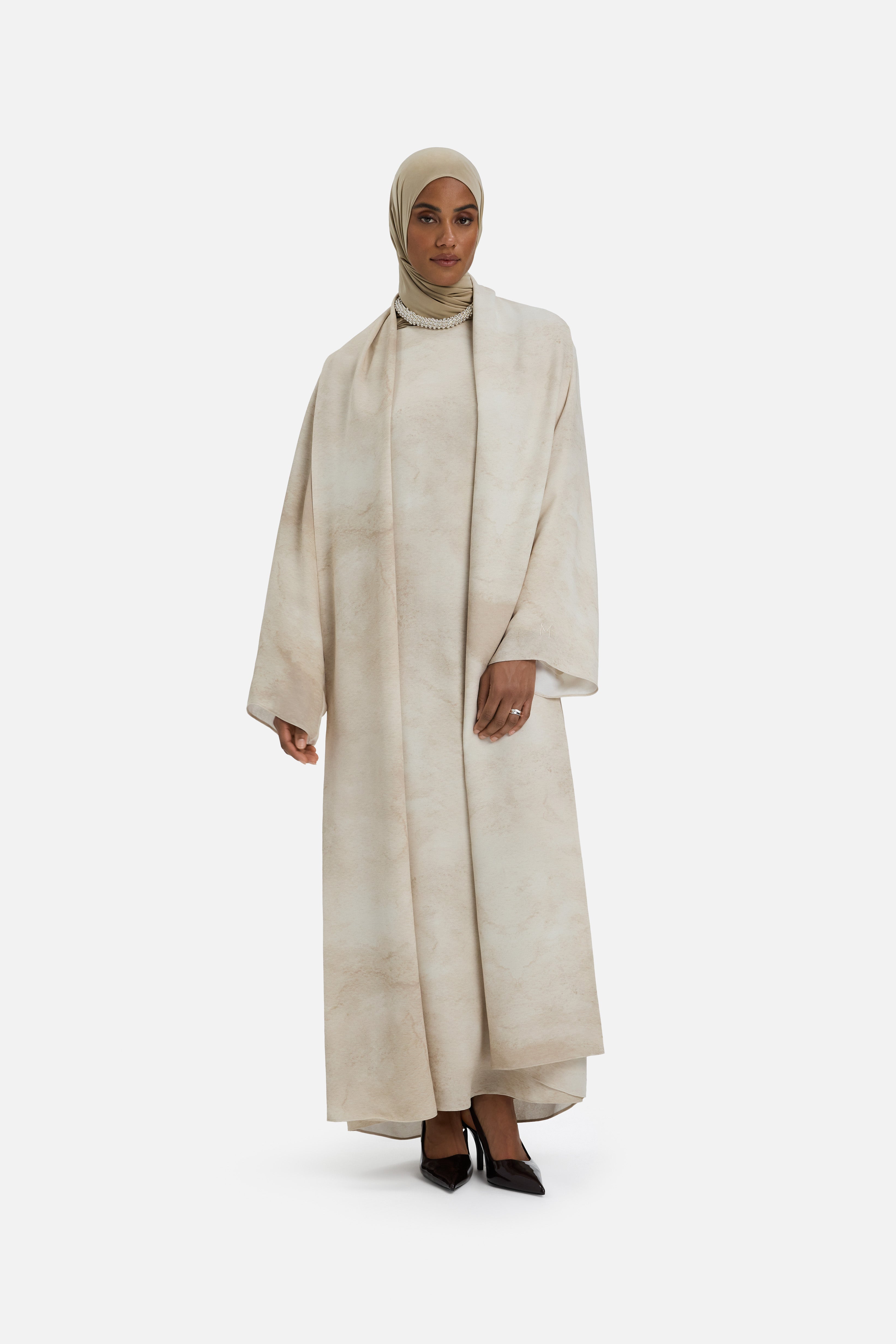 Marble Abaya | Mocha Marble