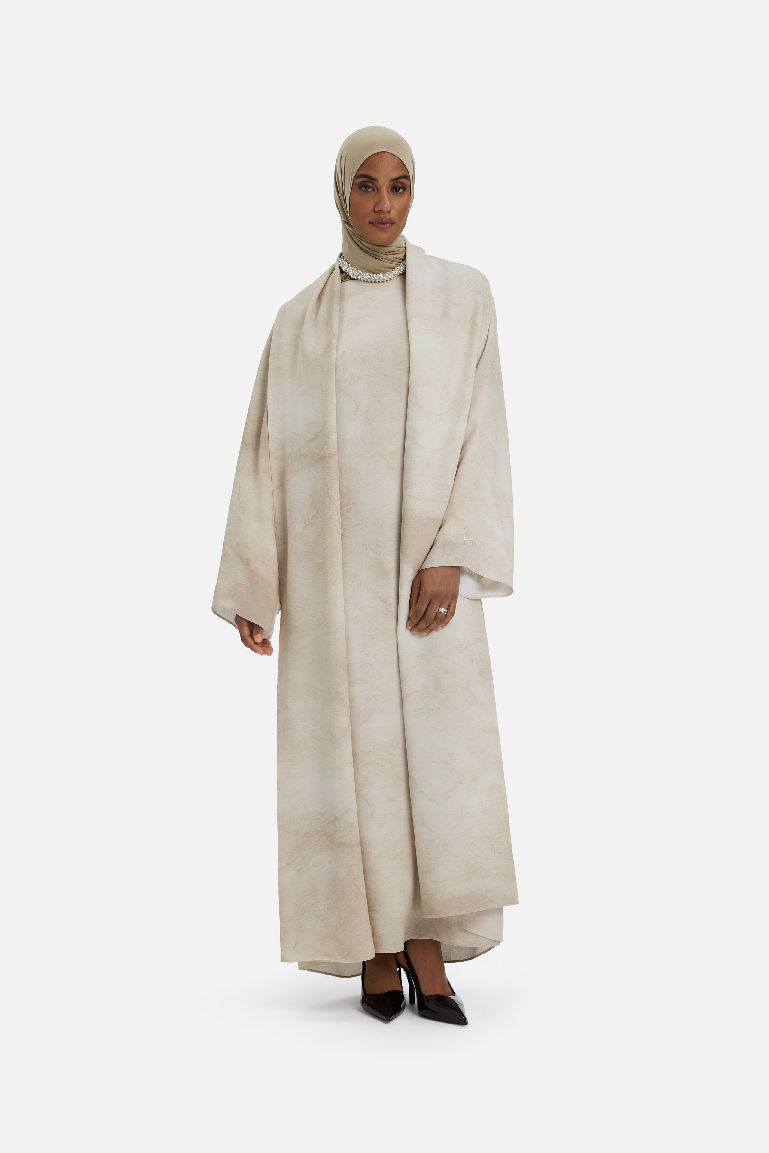 Marble Abaya | Mocha Marble