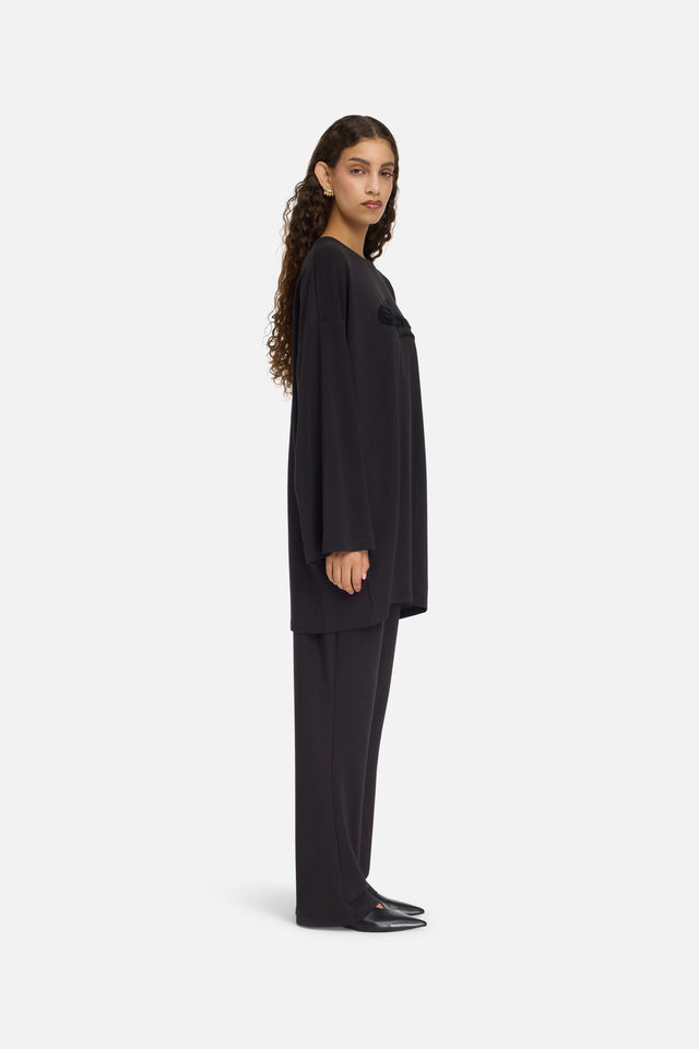 Modal Jersey Pants | Black