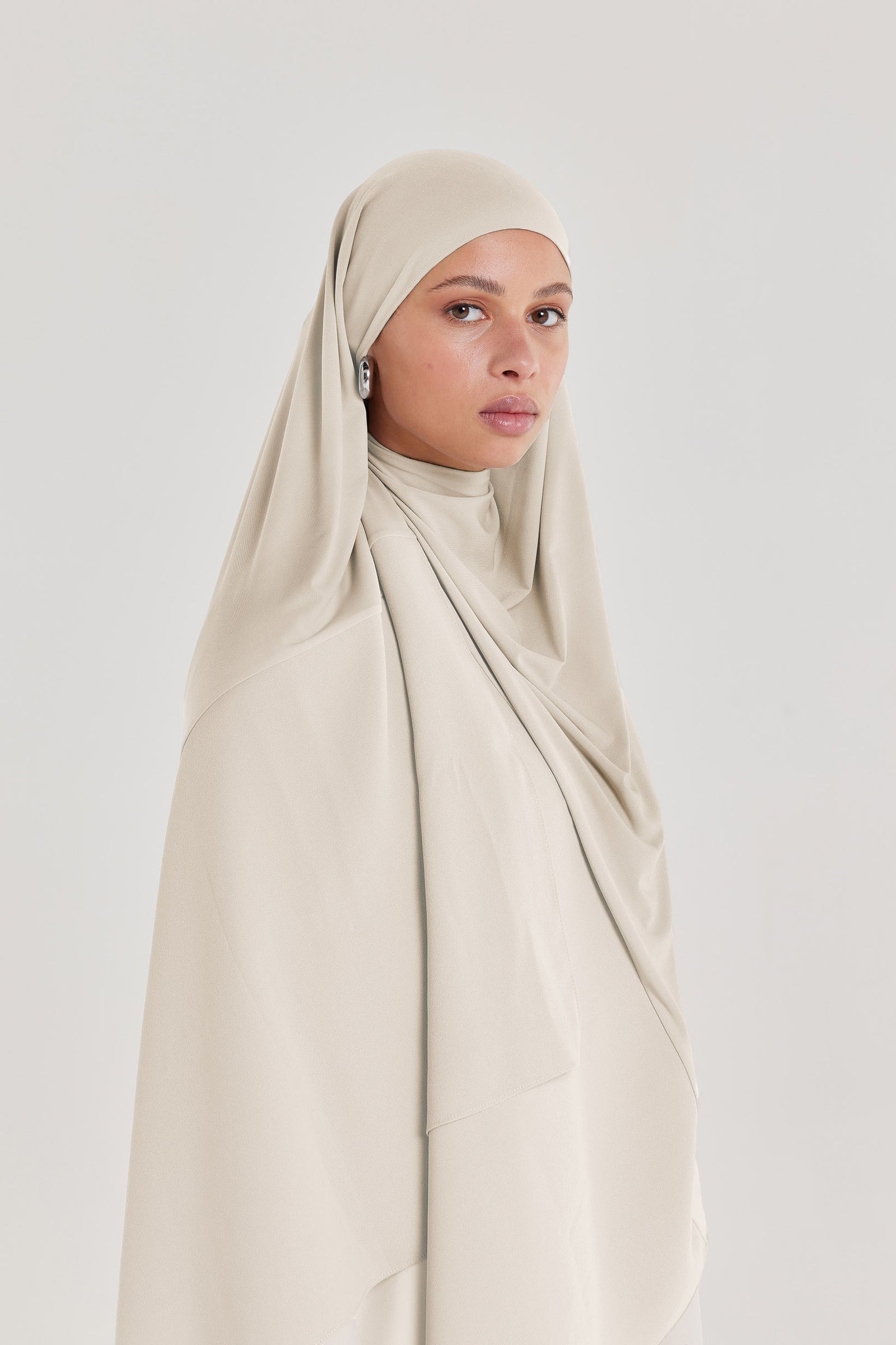 Satin Edge Scarf | Sand