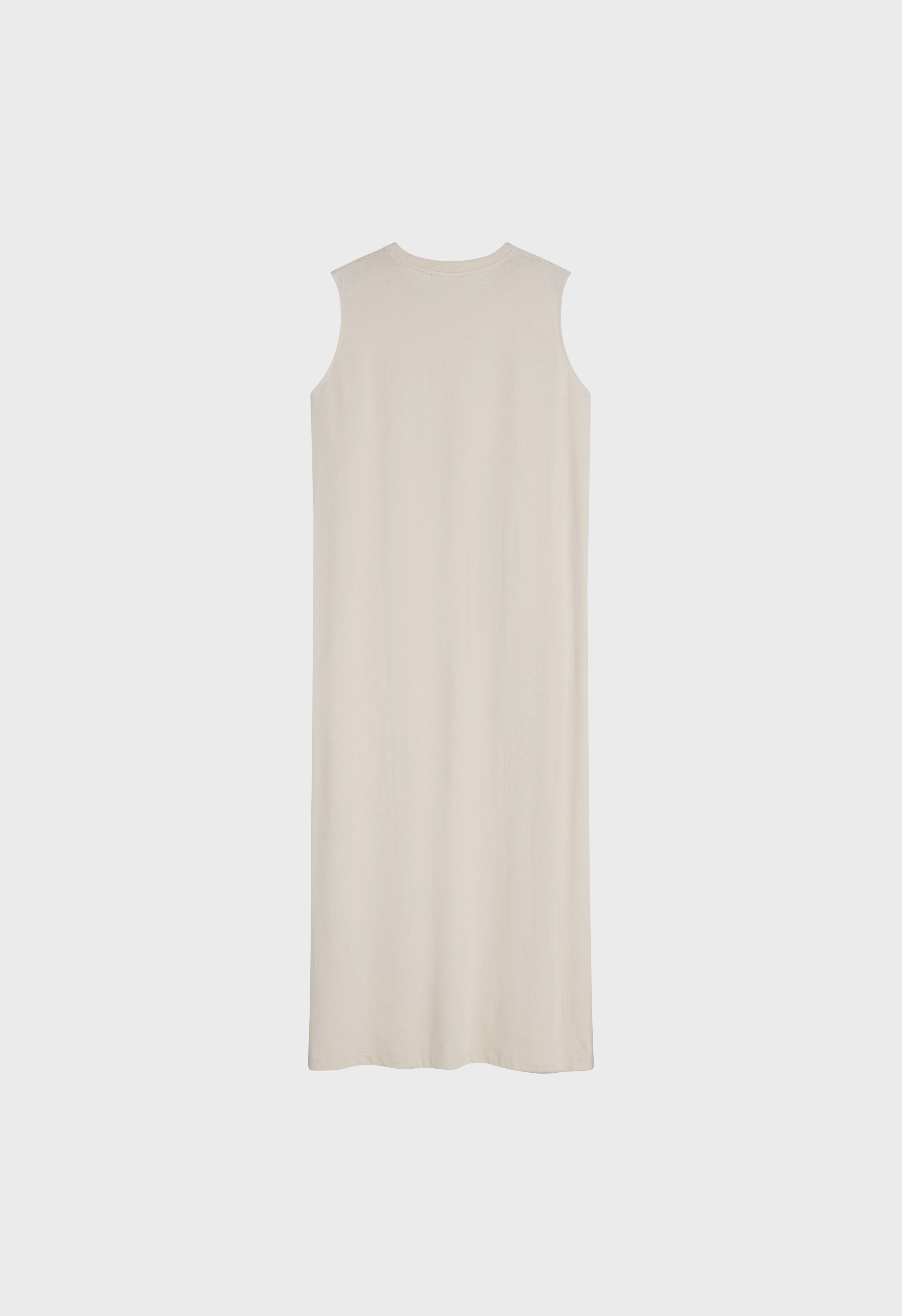 Cotton Sleeveless Dress | Sand