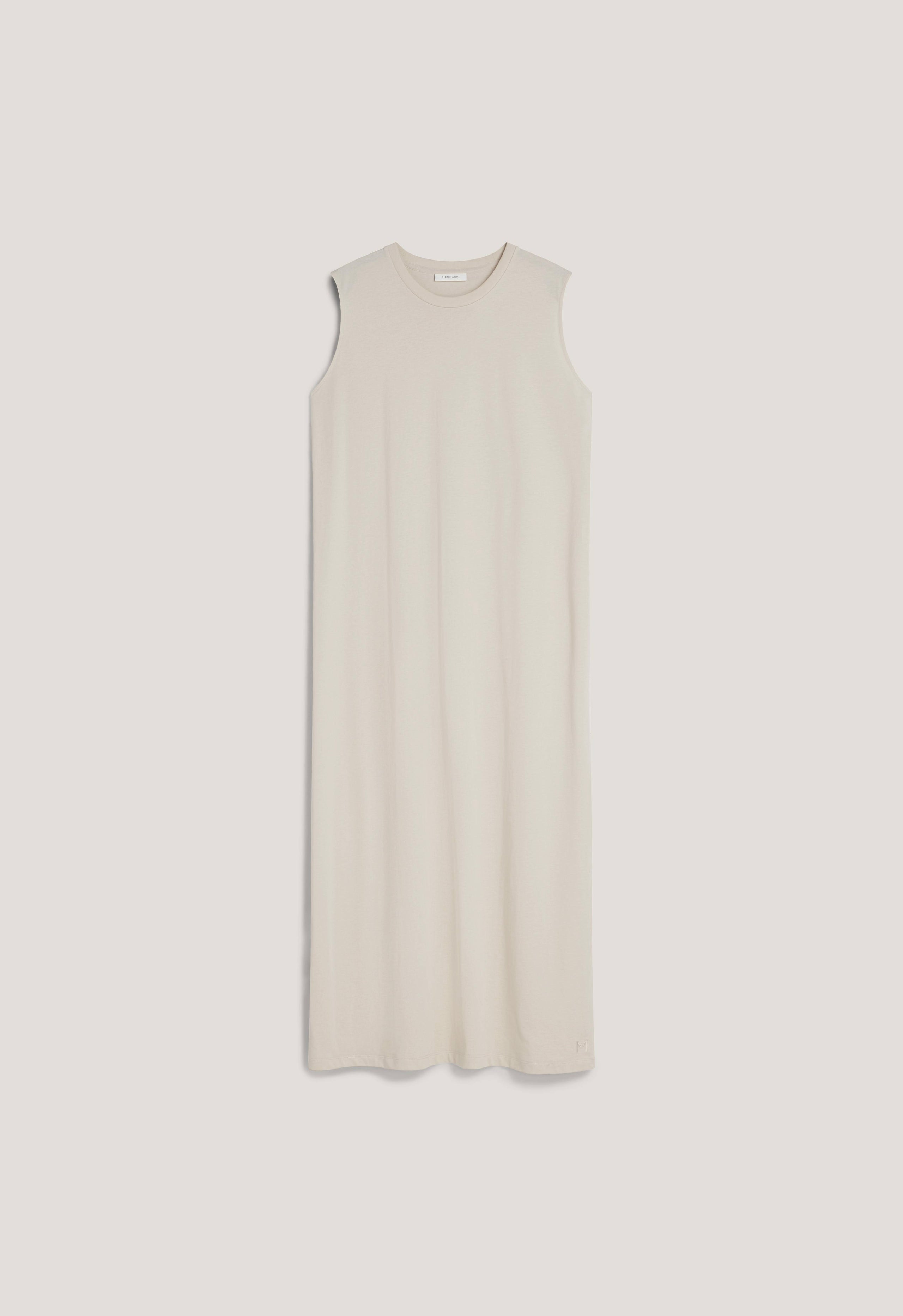 Cotton Sleeveless Dress | Sand