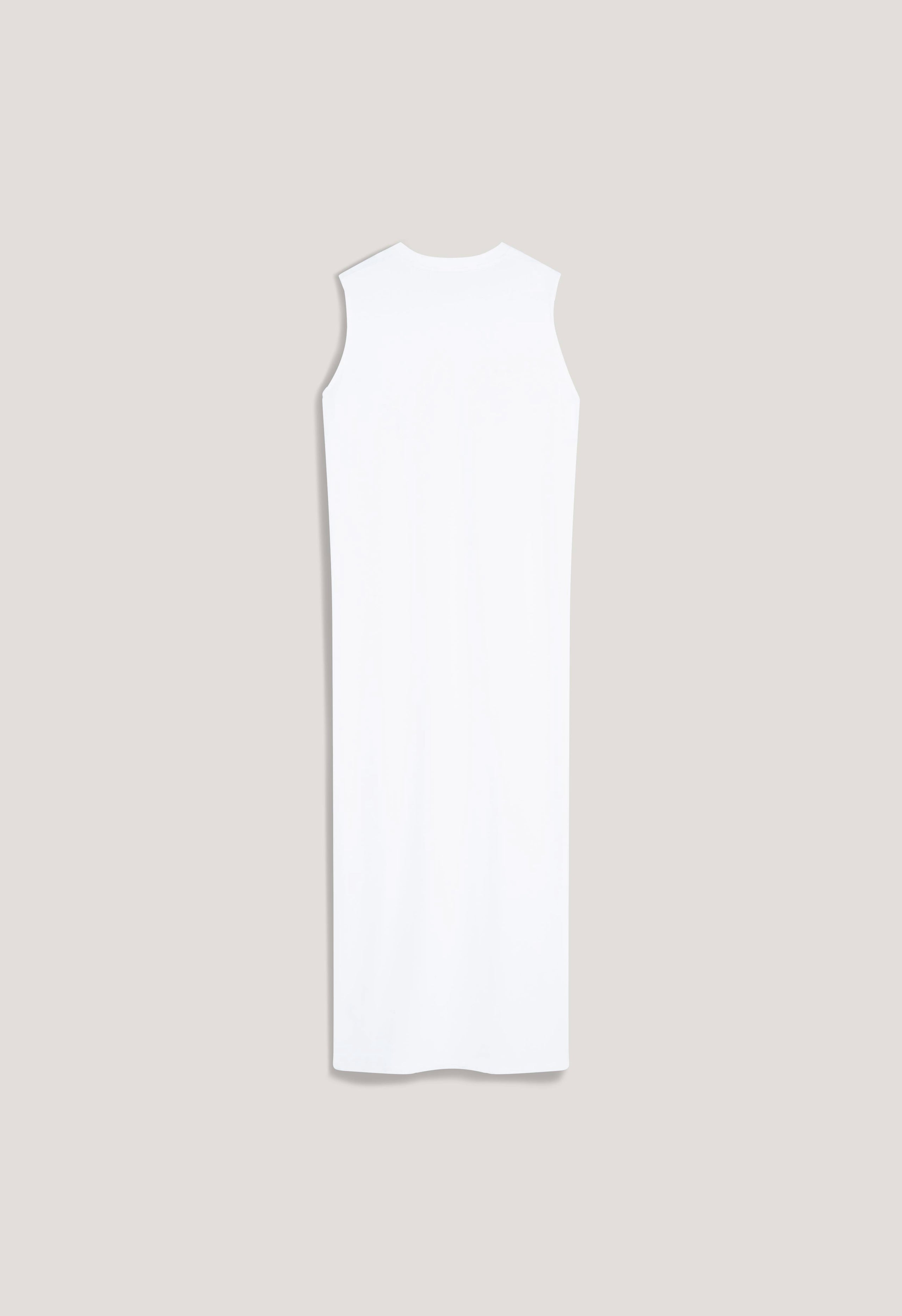 Cotton Sleeveless Dress | White