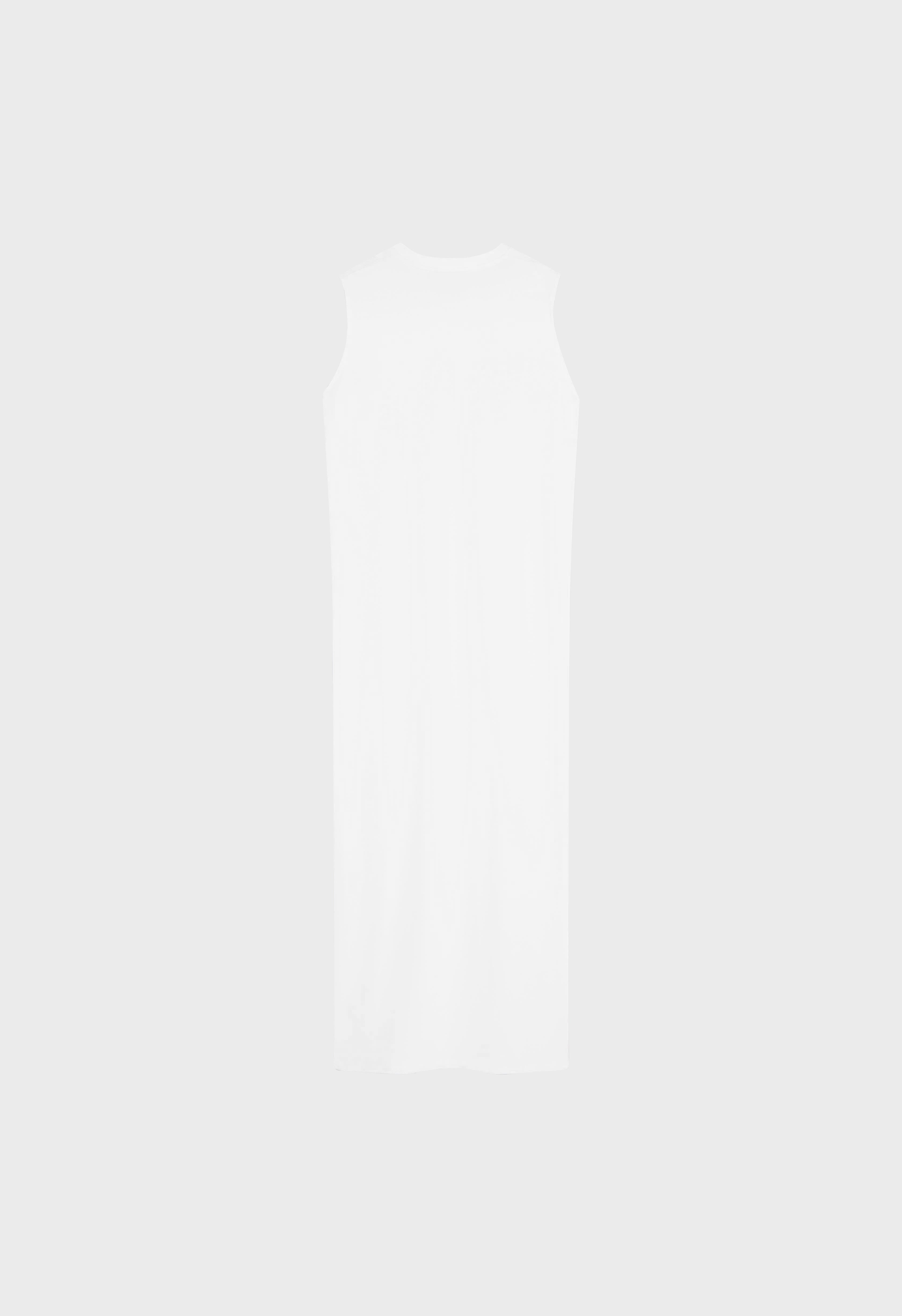 Cotton Sleeveless Dress | White