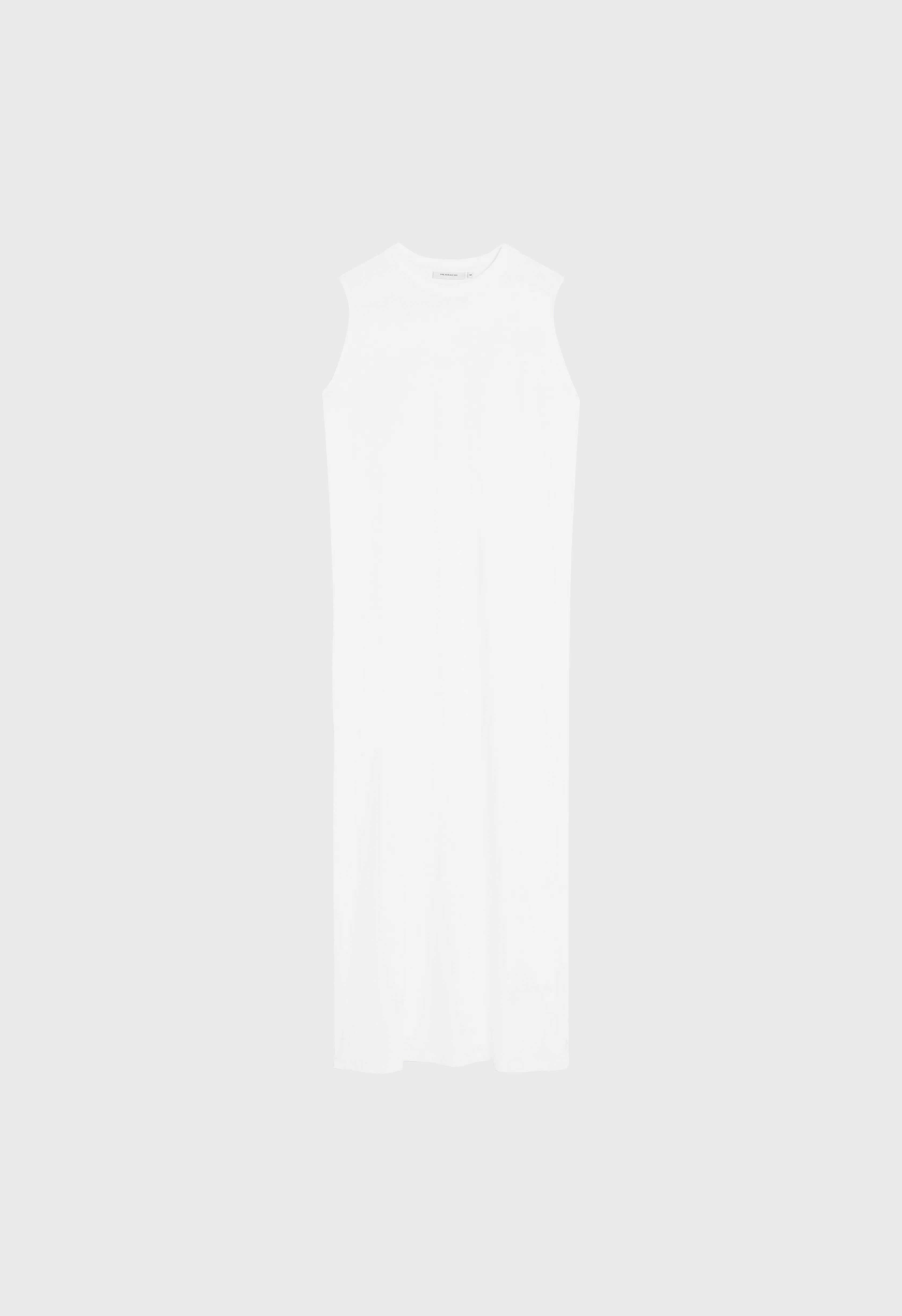 Cotton Sleeveless Dress | White