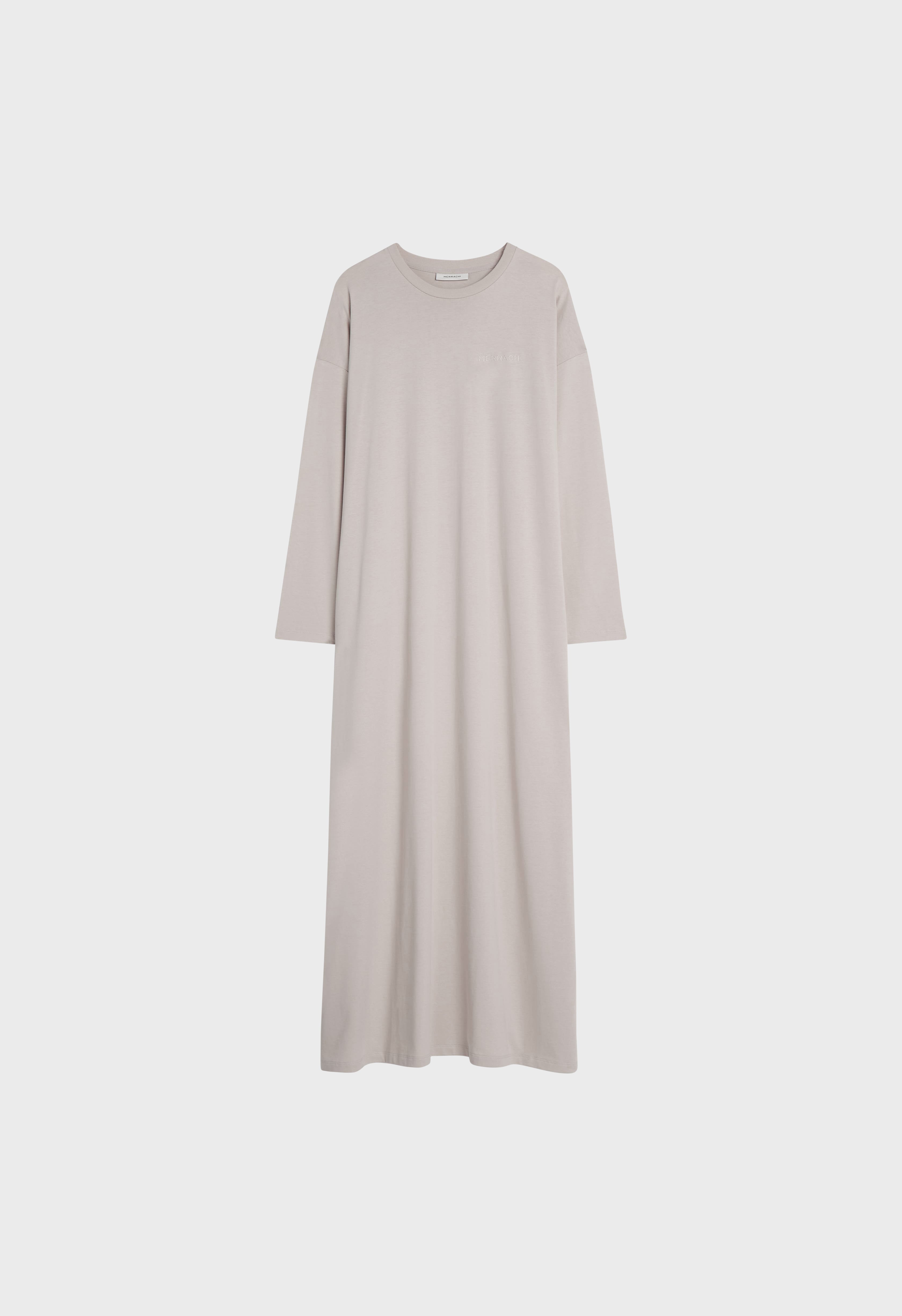 Cotton Tee Dress | Moon Grey