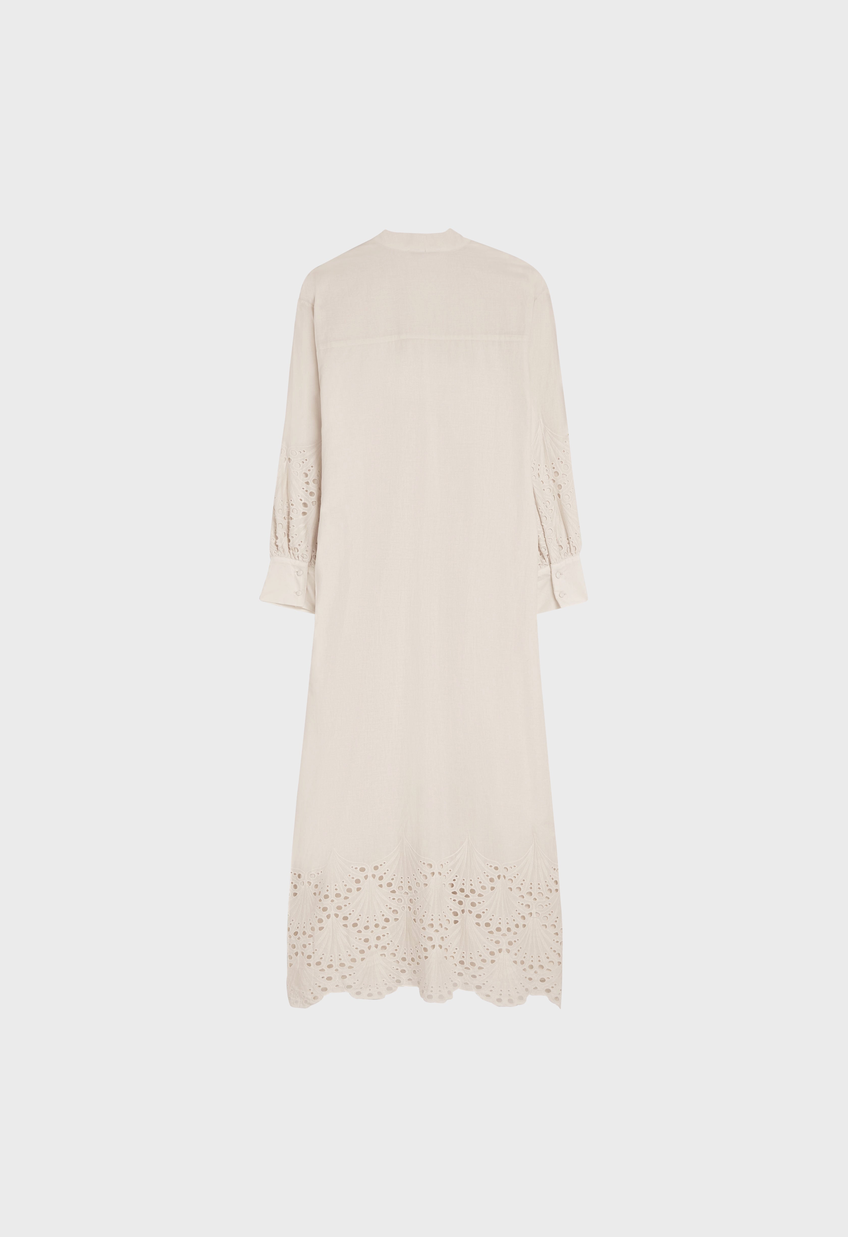 Lace Insert Dress | Moon Grey