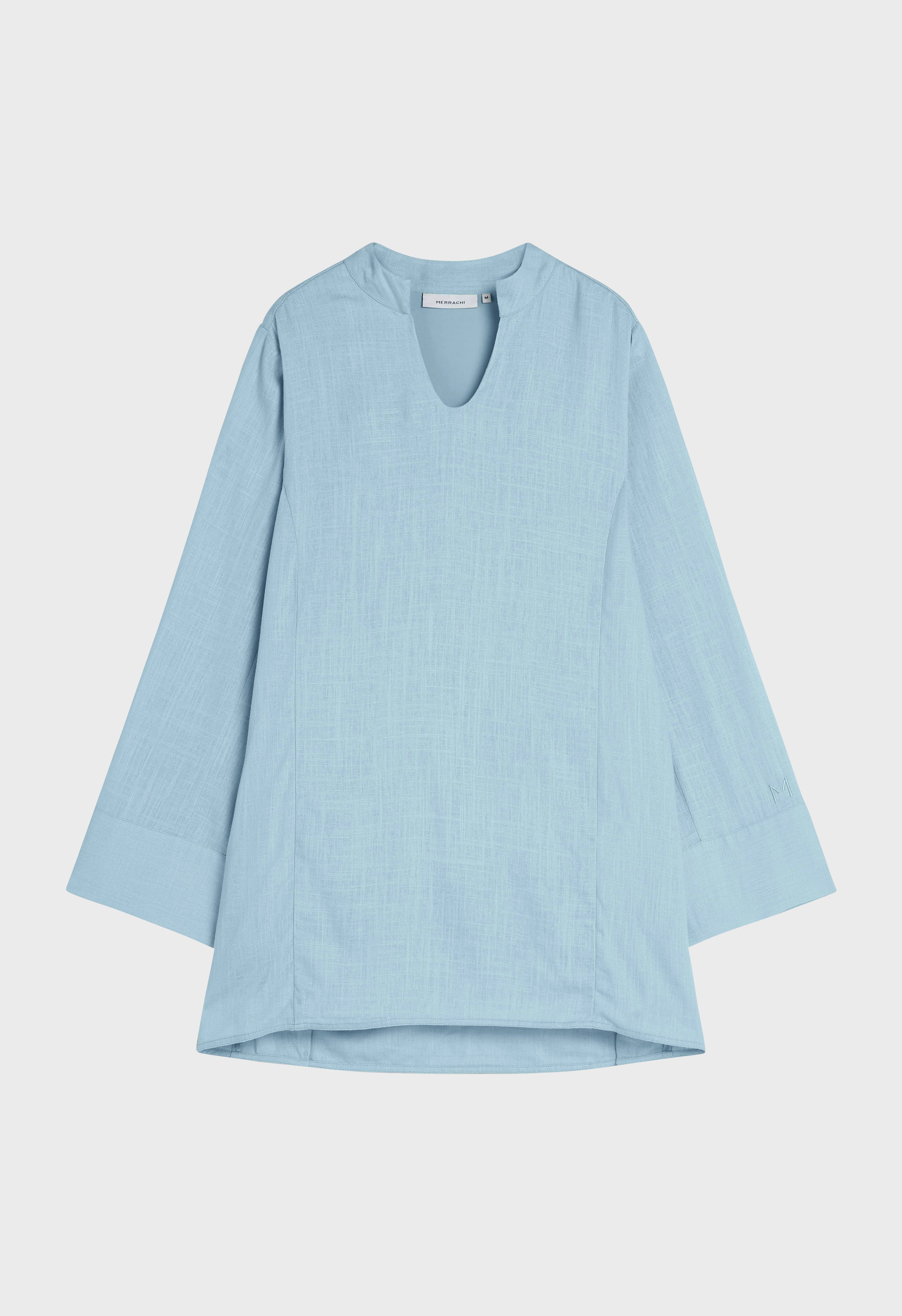 Linen Blouse | Misty Blue