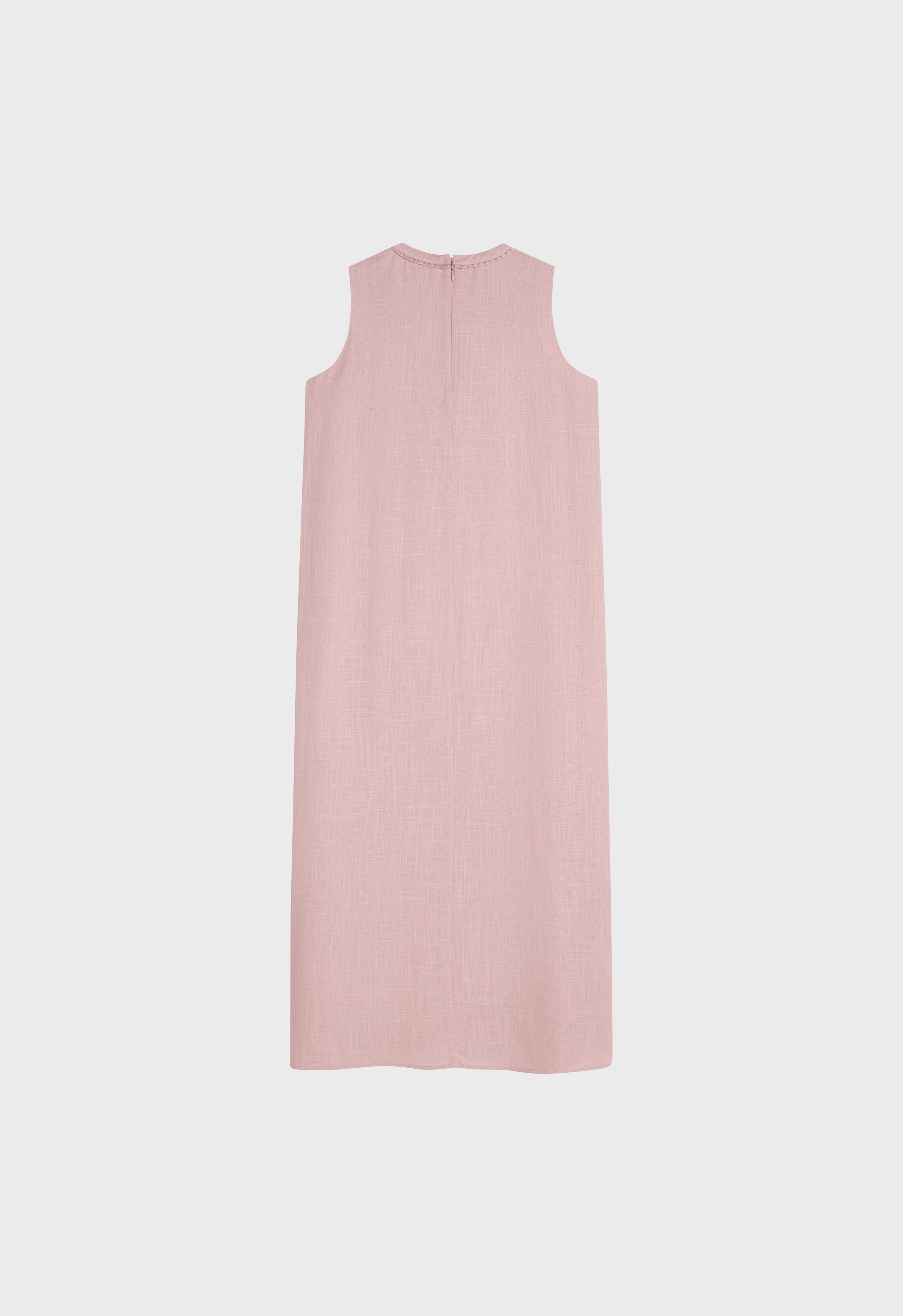 Linen Sleeveless Dress | Rose Dust