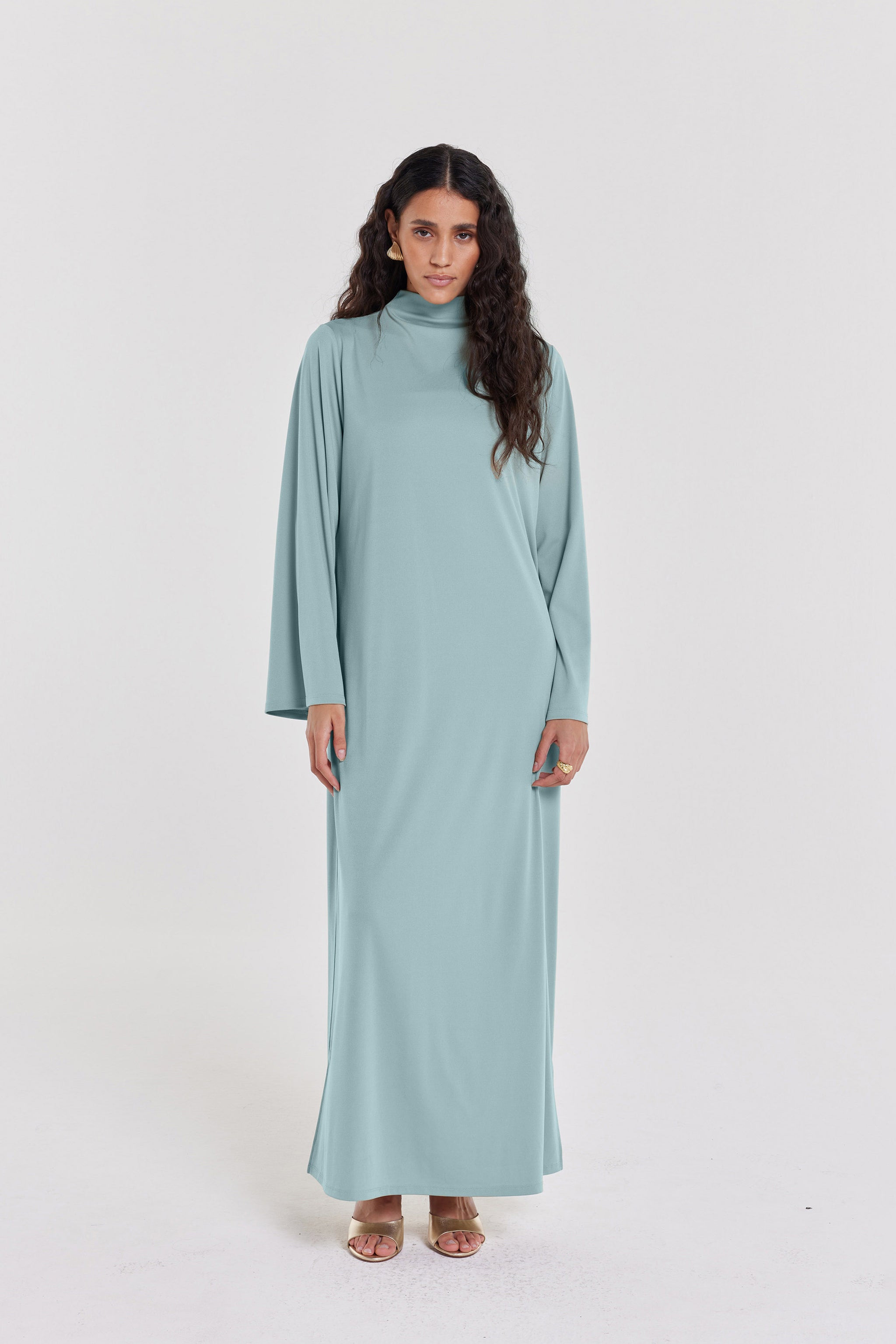 Essential Jersey Dress | Misty Blue