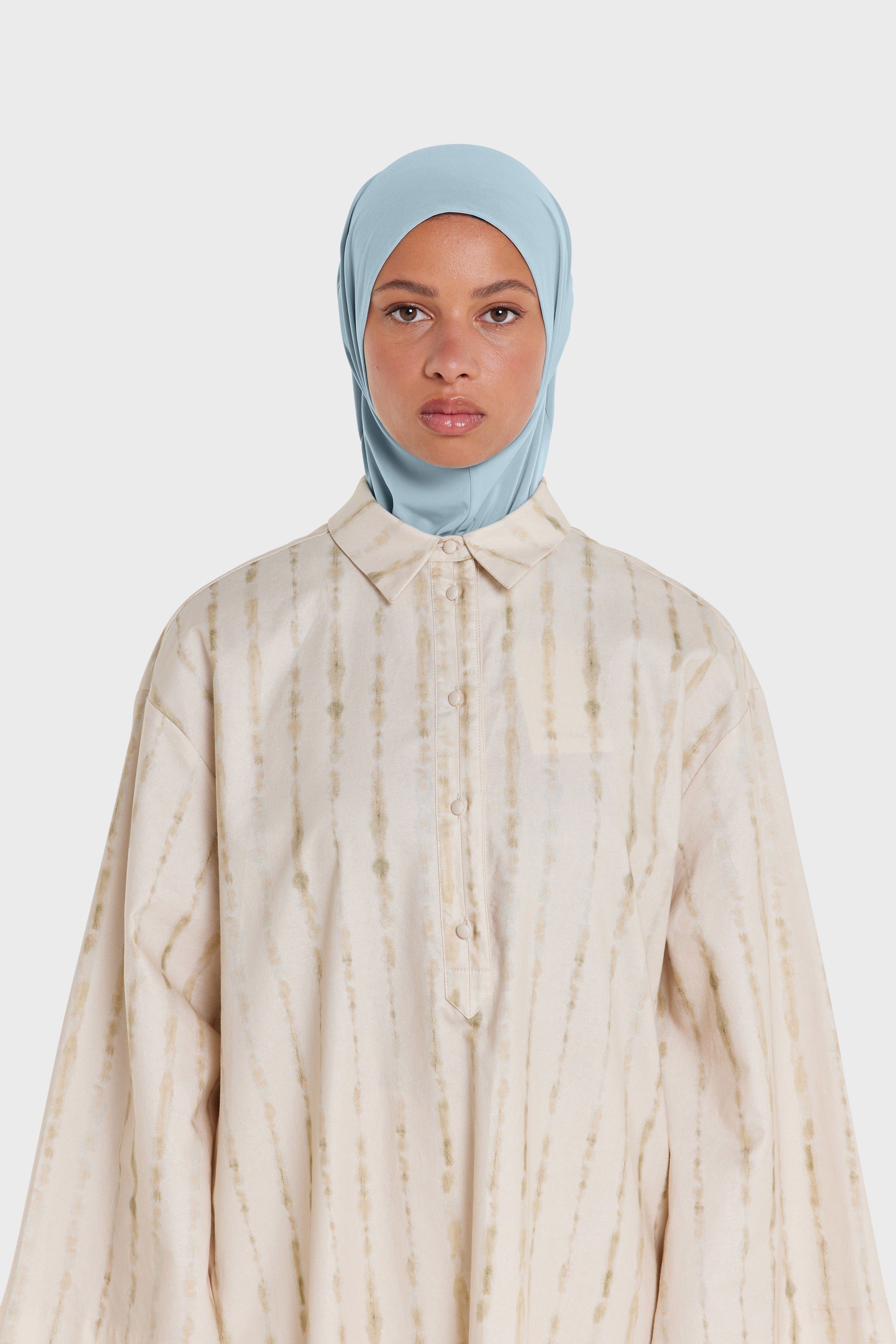 Premium Jersey Hijab | Misty Blue