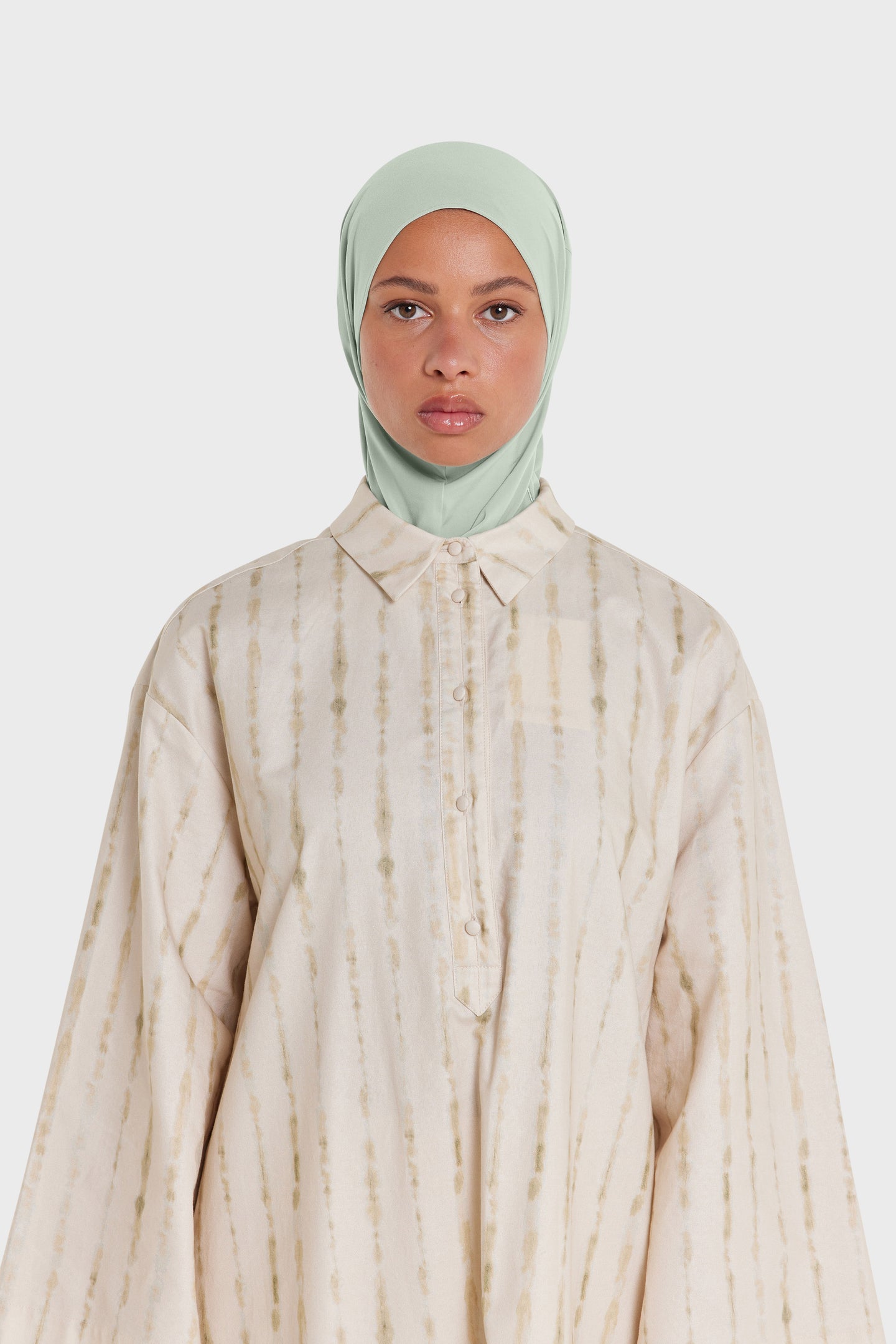 Premium Jersey Hijab | Misty Green