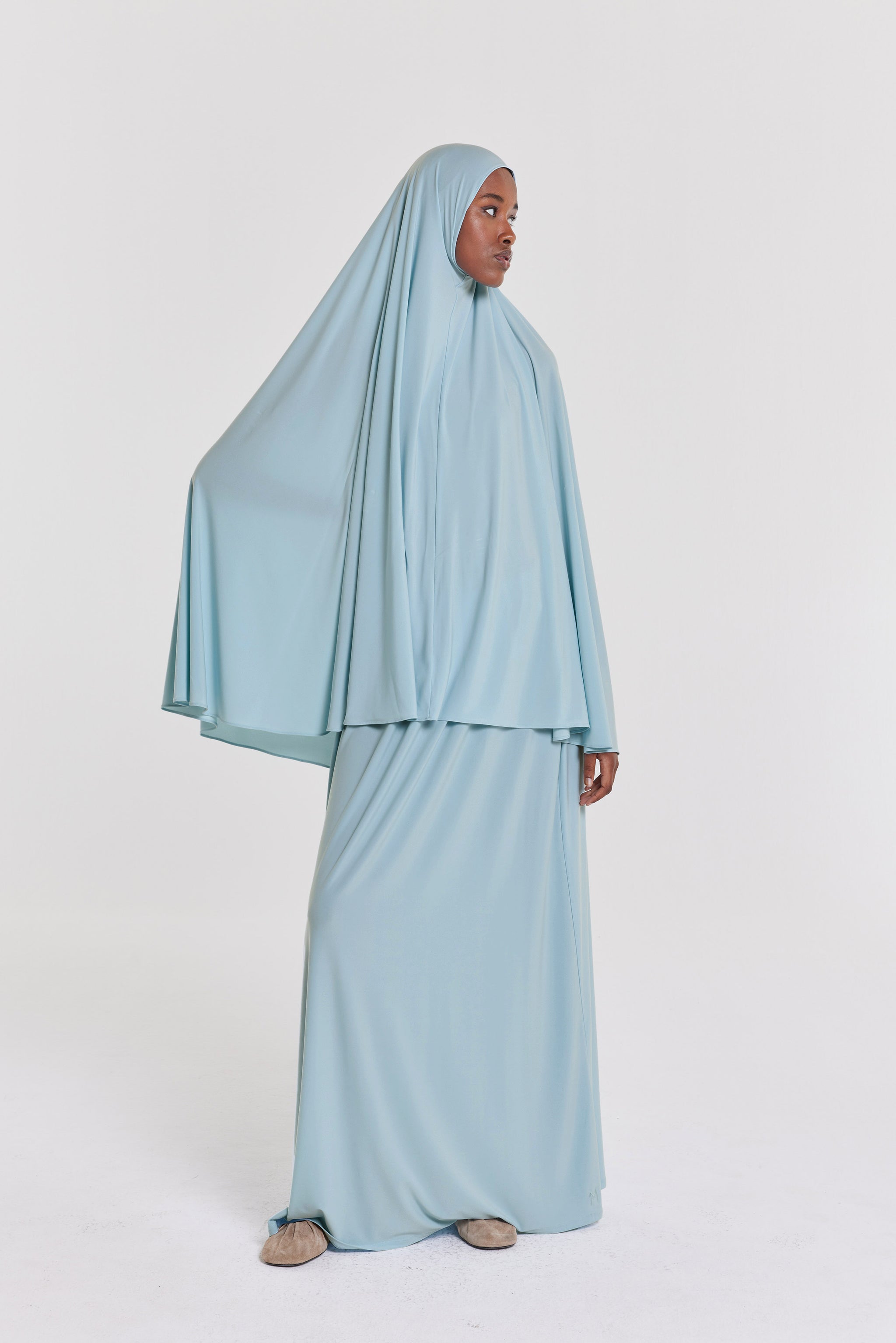 Premium Jersey Khimaar | Misty Blue